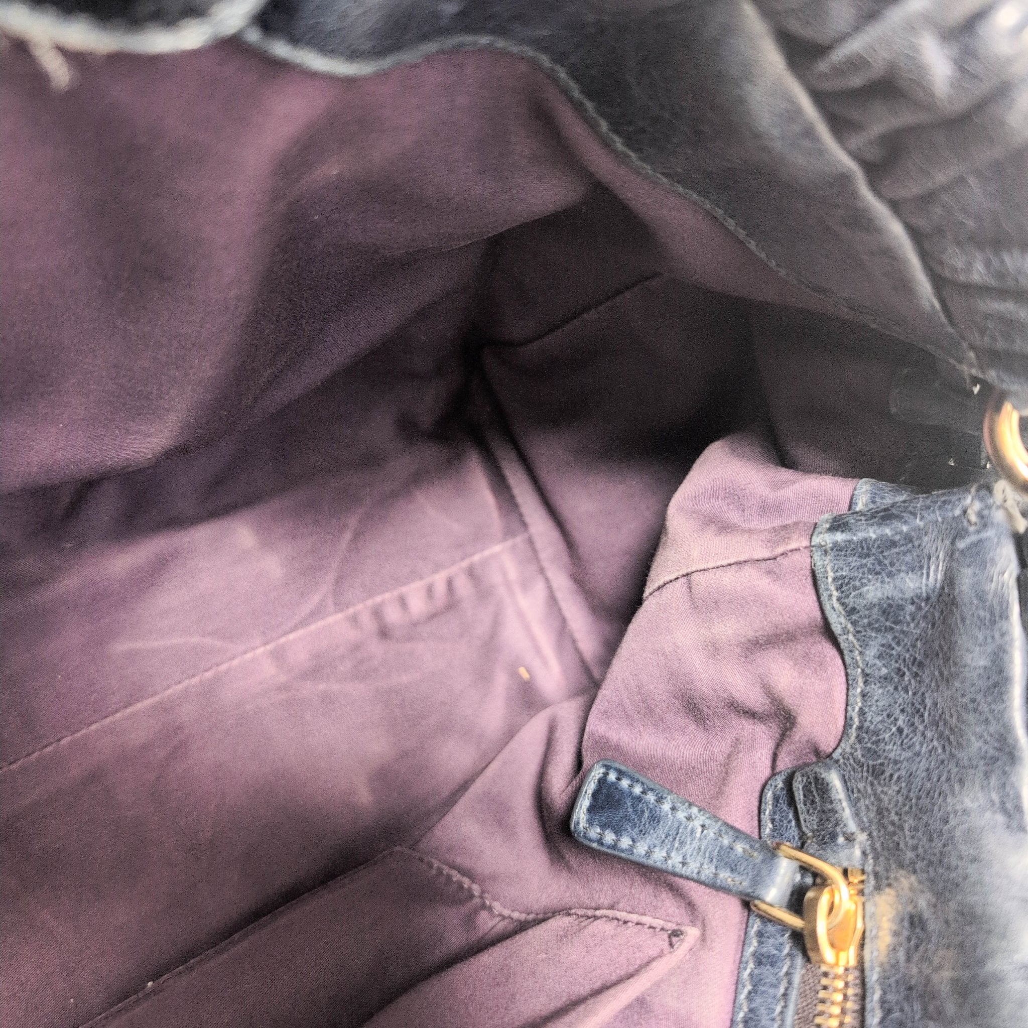 MIU MIU Vitello Bauletto Navy Leather Handbag, in , Sold by HIVE PRELOVED - Handle Bags, ,