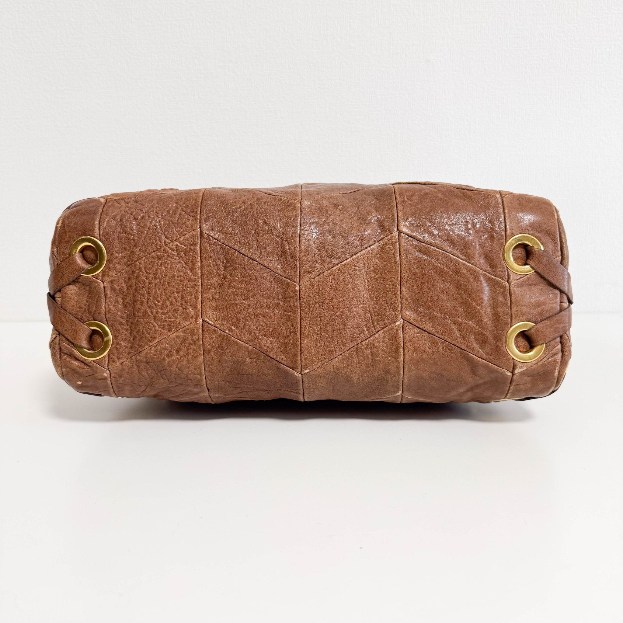 MIU MIU Vitello Brown Leather Hand Bag, in , Sold by HIVE PRELOVED - Handle Bags, Shoulder Bags,