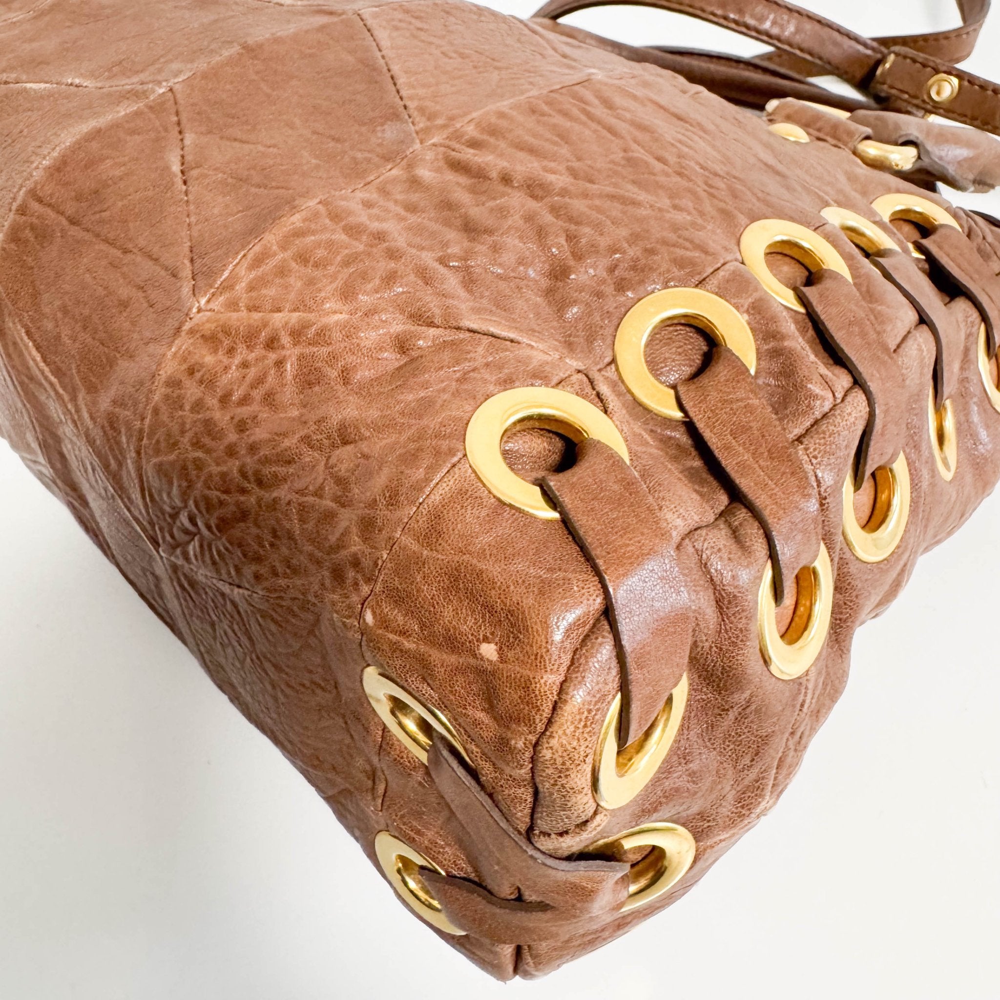 MIU MIU Vitello Brown Leather Hand Bag, in , Sold by HIVE PRELOVED - Handle Bags, Shoulder Bags,