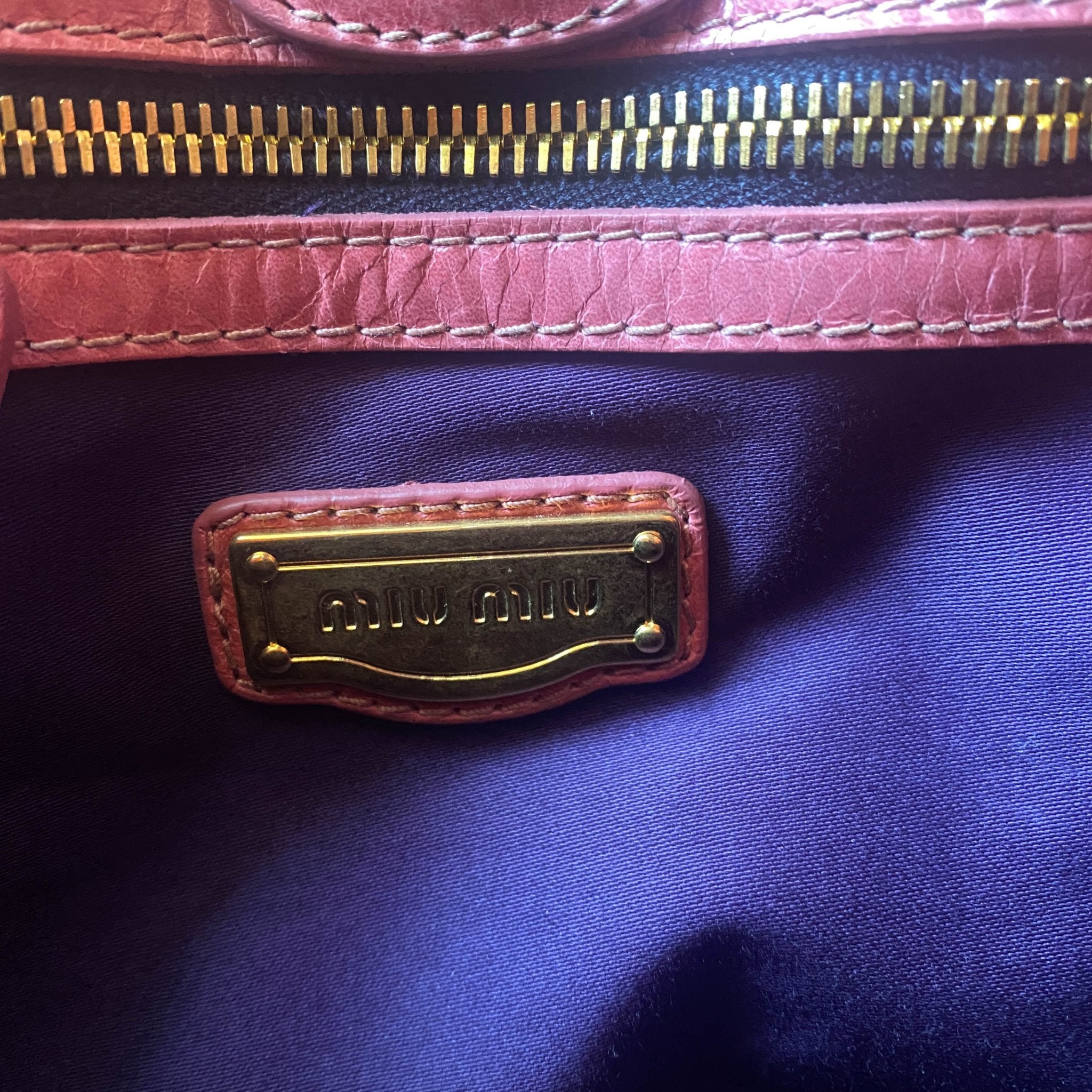 MIU MIU Vitello Pink Leather Hand Bag, in , Sold by HIVE PRELOVED - Shoulder Bags, ,