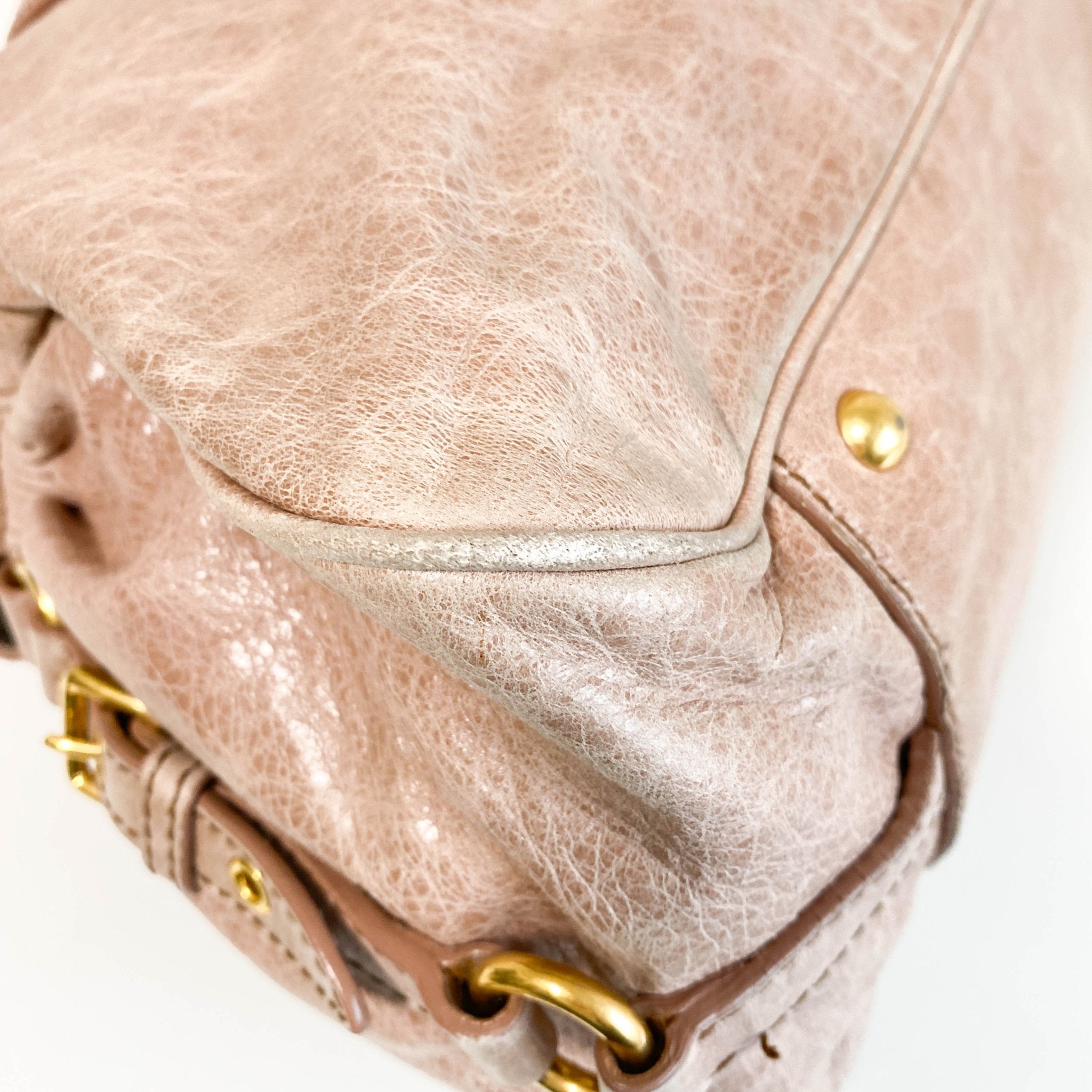MIU MIU Vitello Pink Leather Hand Bag, in , Sold by HIVE PRELOVED - Handle Bags, Shoulder Bags,