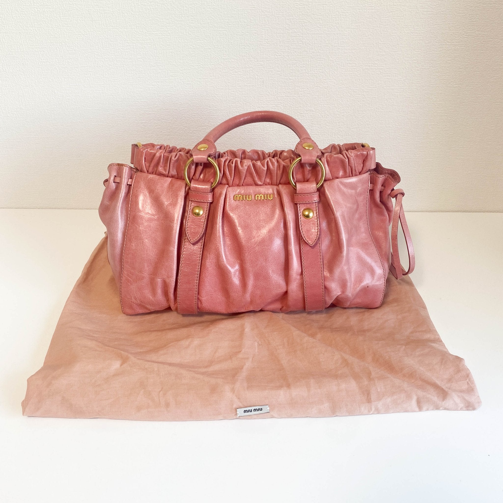MIU MIU Vitello Pink Leather Hand Bag, in , Sold by HIVE PRELOVED - Shoulder Bags, ,