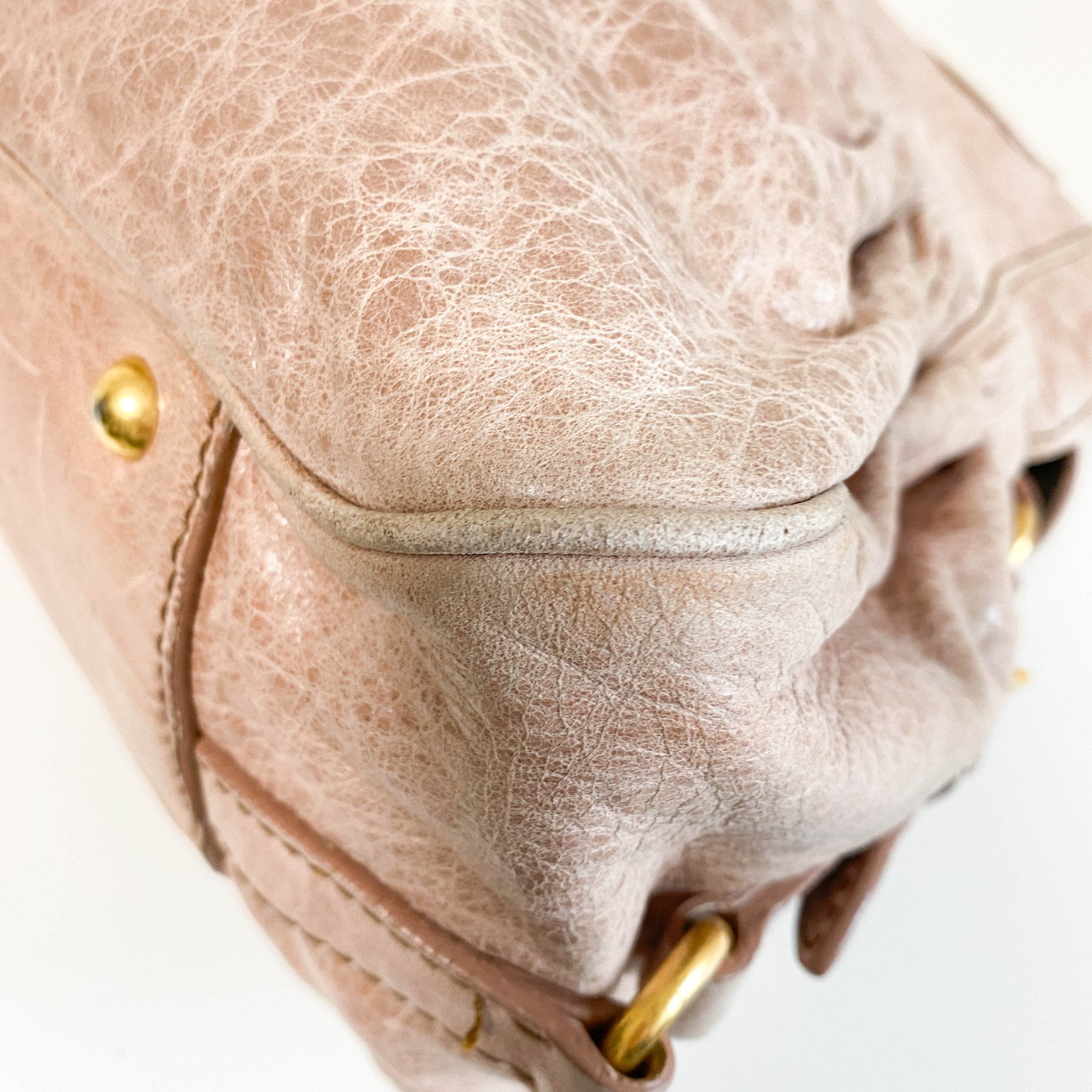 MIU MIU Vitello Pink Leather Hand Bag, in , Sold by HIVE PRELOVED - Handle Bags, Shoulder Bags,