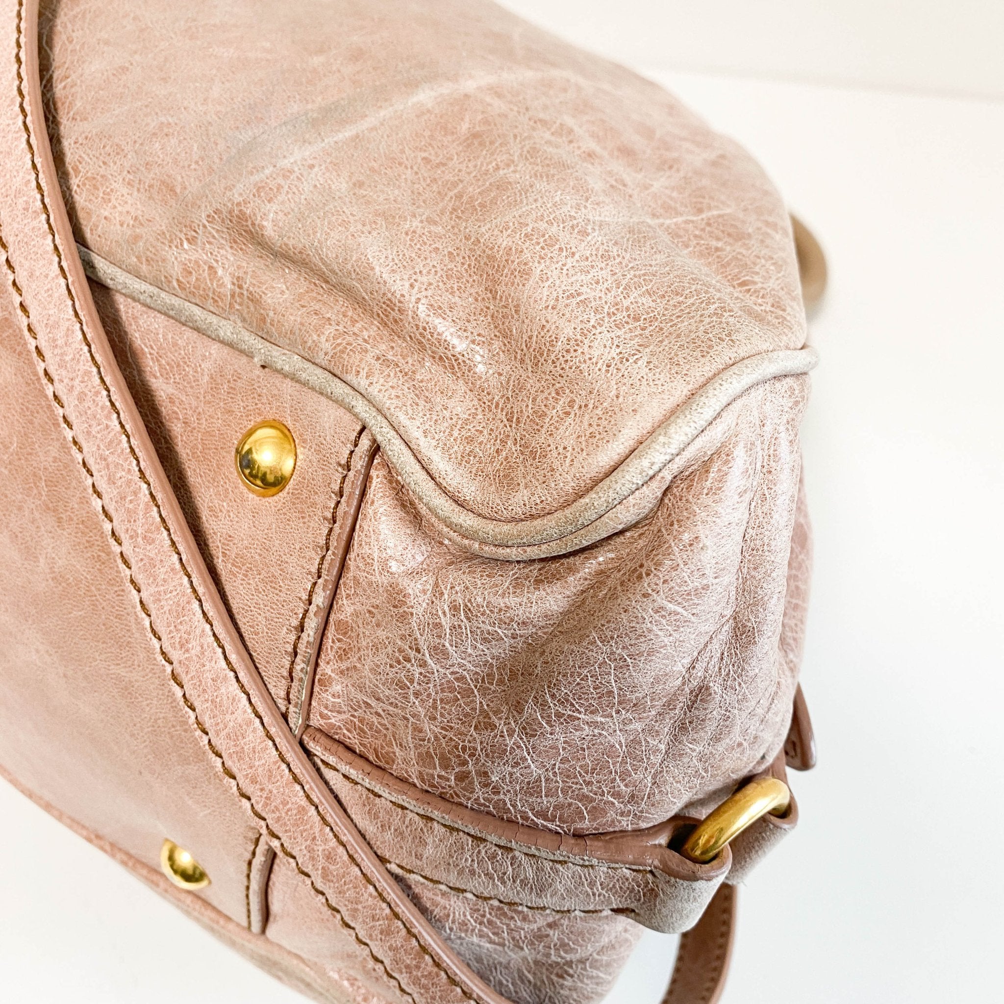 MIU MIU Vitello Pink Leather Hand Bag, in , Sold by HIVE PRELOVED - Handle Bags, Shoulder Bags,