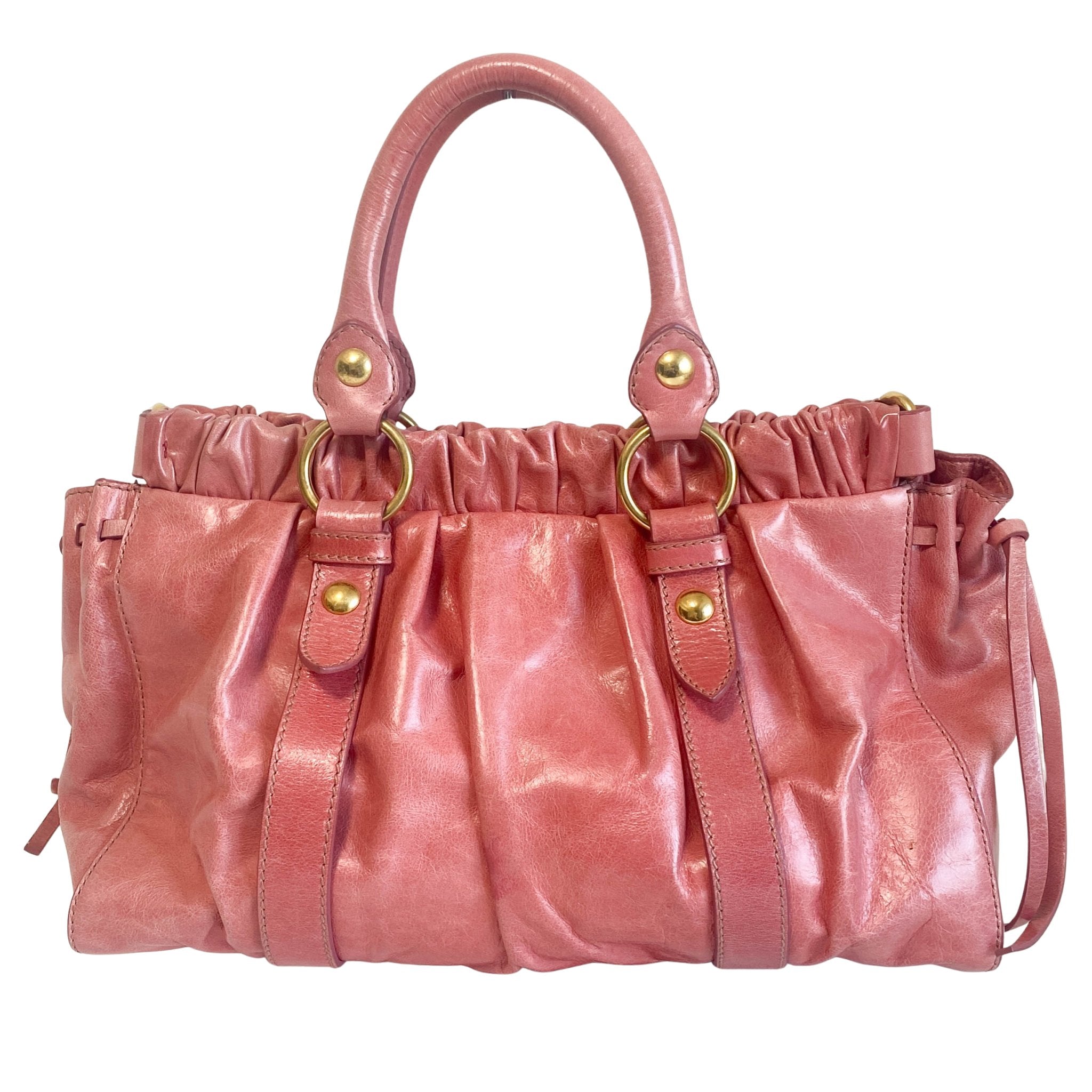MIU MIU Vitello Pink Leather Hand Bag, in , Sold by HIVE PRELOVED - Shoulder Bags, ,