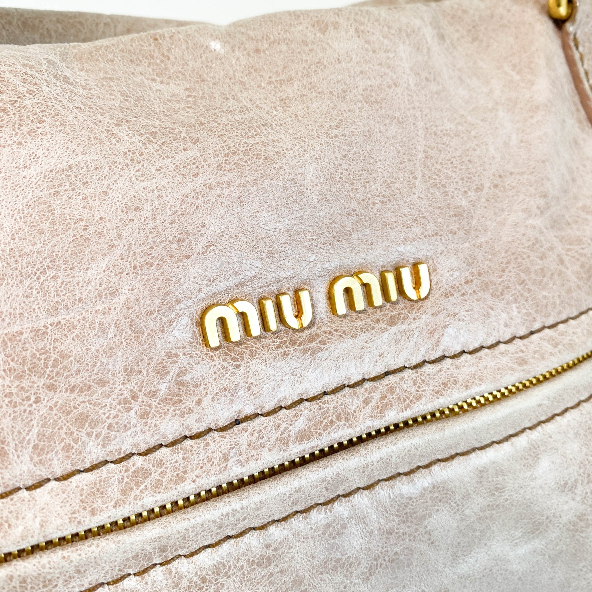 MIU MIU Vitello Pink Leather Hand Bag, in , Sold by HIVE PRELOVED - Handle Bags, Shoulder Bags,