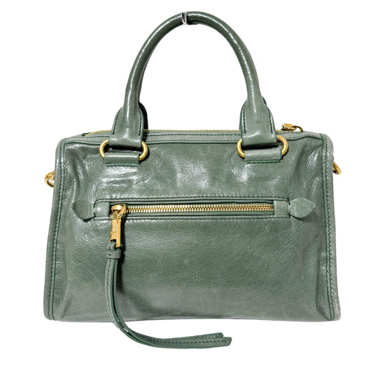 MIU MIU Vitello Shine Calf Leather Crossbody / Handbag Agave Green, in , Sold by HIVE PRELOVED - Handle Bags, Shoulder Bags,