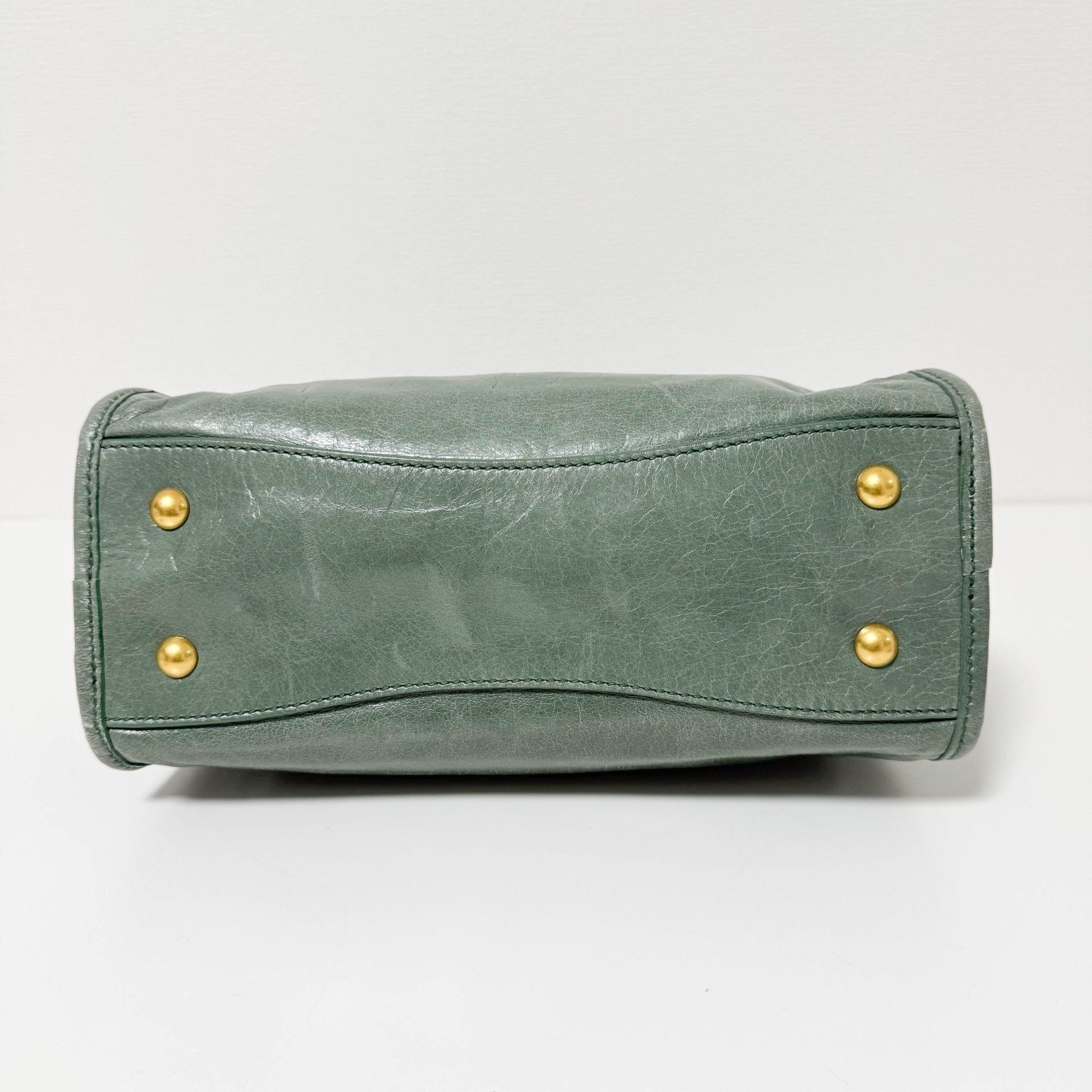 MIU MIU Vitello Shine Calf Leather Crossbody / Handbag Agave Green, in , Sold by HIVE PRELOVED - Handle Bags, Shoulder Bags,