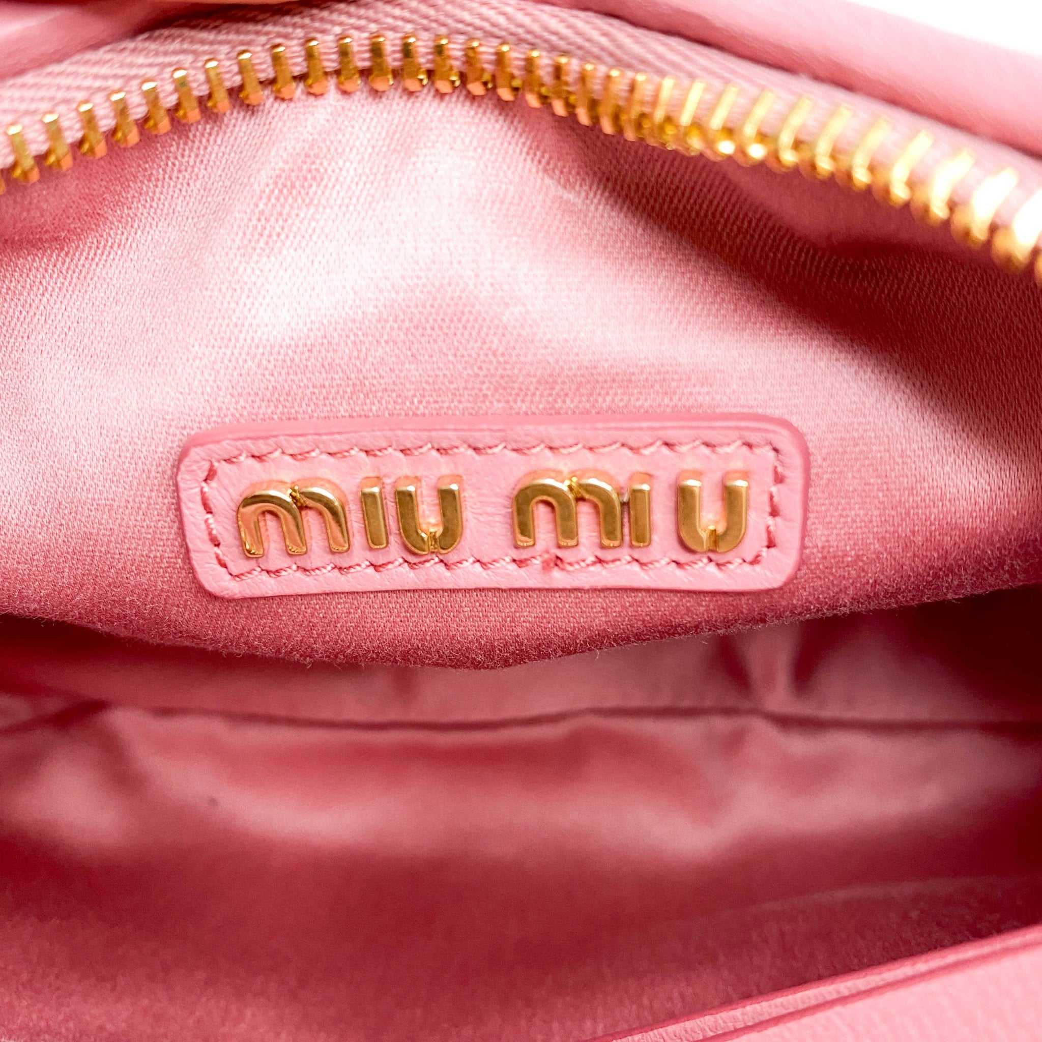 MIU MIU Wander Matelassé Leather Hobo Bag, in , Sold by HIVE PRELOVED - Handle Bags, Shoulder Bags,