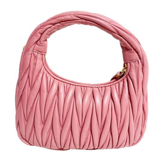 MIU MIU Wander Matelassé Leather Hobo Bag, in , Sold by HIVE PRELOVED - Handle Bags, Shoulder Bags,