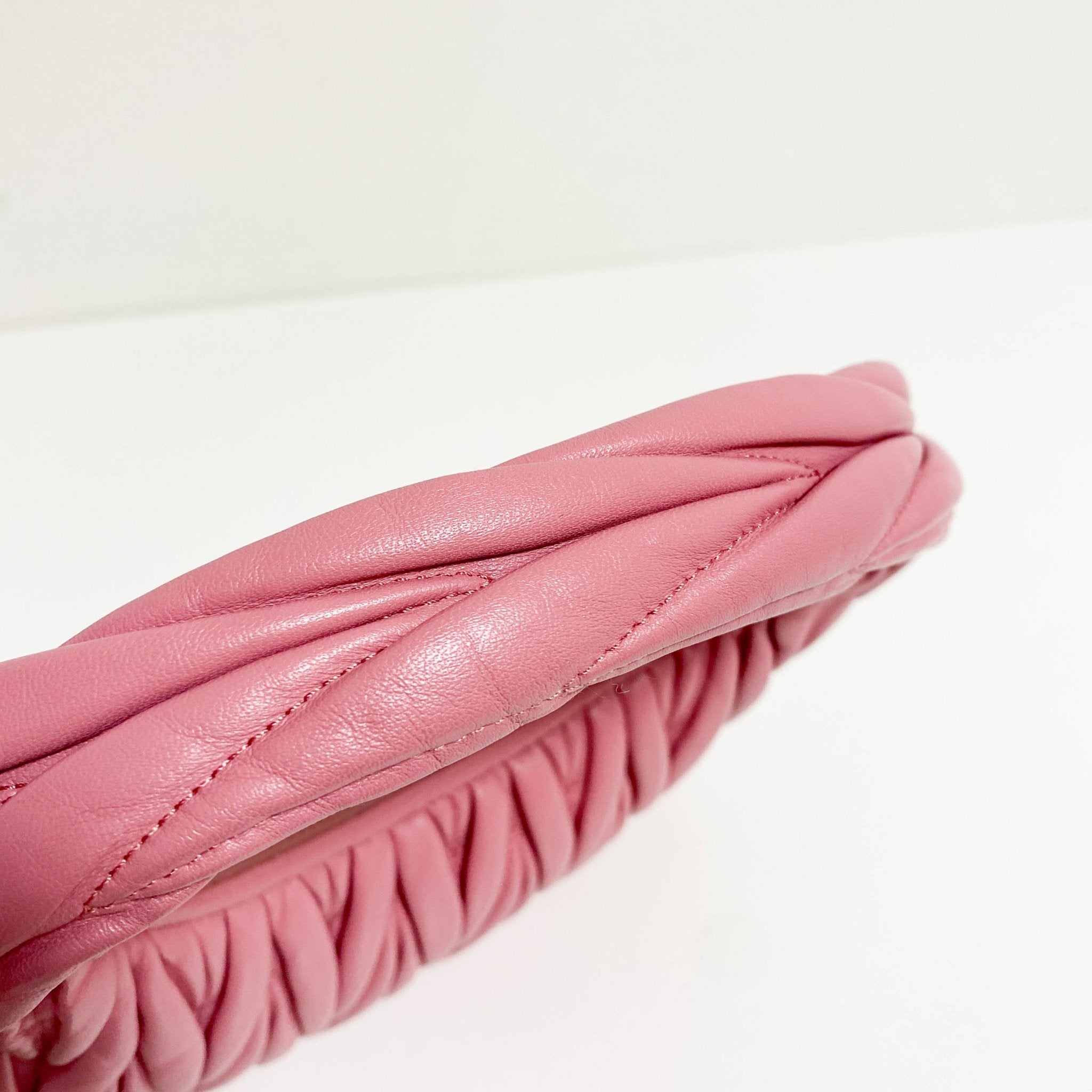 MIU MIU Wander Matelassé Leather Hobo Bag, in , Sold by HIVE PRELOVED - Handle Bags, Shoulder Bags,