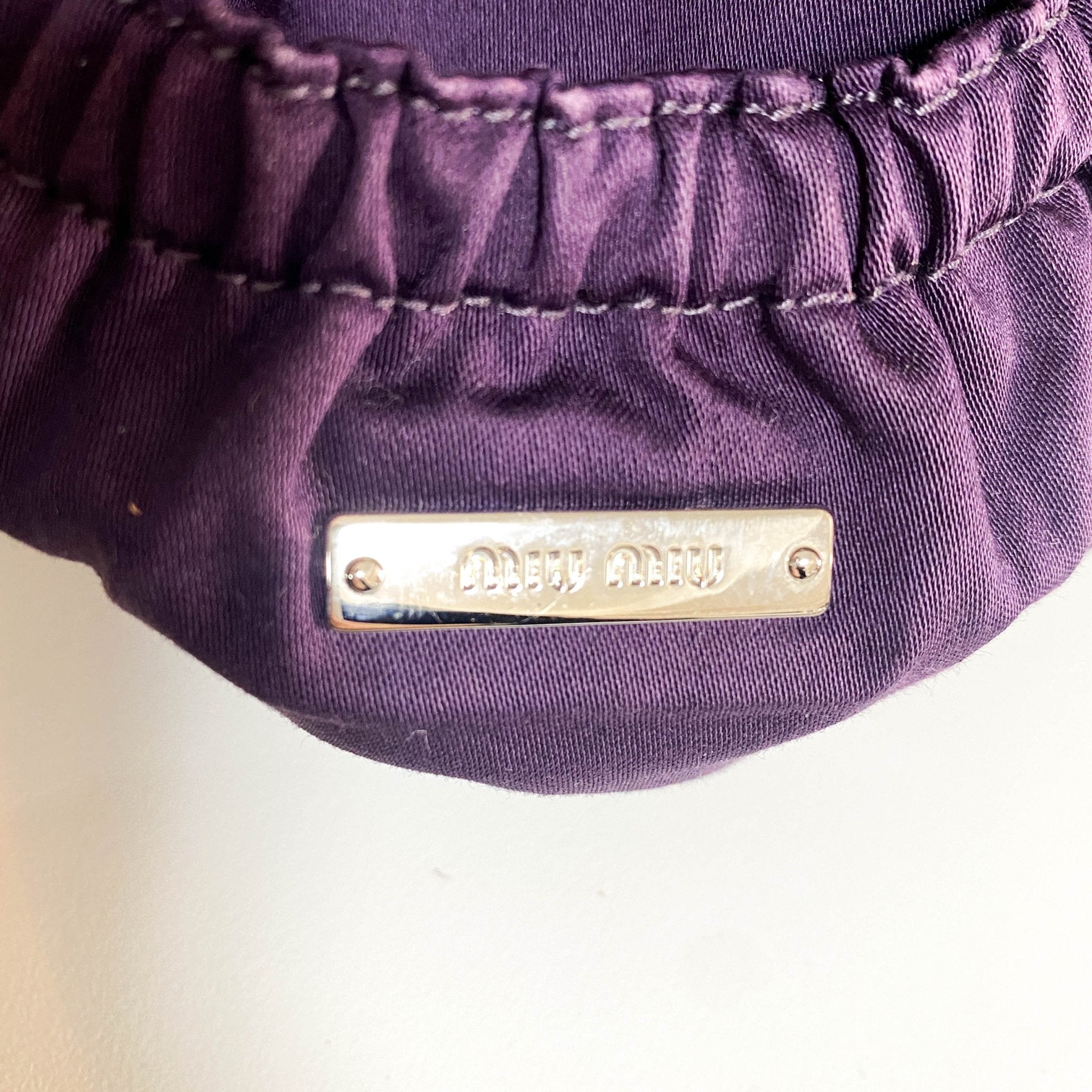 MIU MIU Yellow Canvas and Crystal Shoulder Bag, in , Sold by HIVE PRELOVED - Shoulder Bags, ,