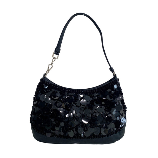 PRADA Archive Black Satin and Sequin Shoulder Bag, in , Sold by HIVE PRELOVED - Shoulder Bags, ,
