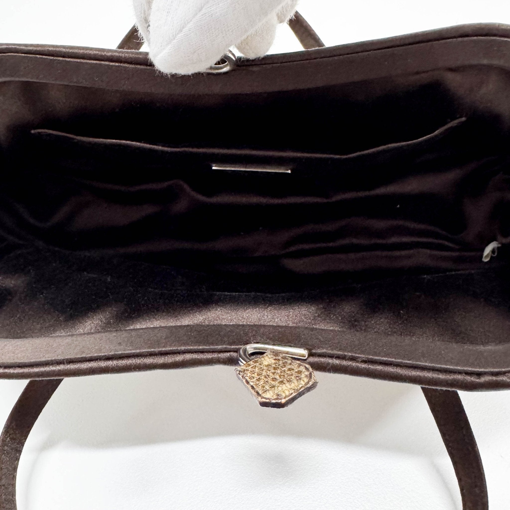 PRADA Archive Leather and Satin Top Handle Bag, in , Sold by HIVE PRELOVED - Handle Bags, ,