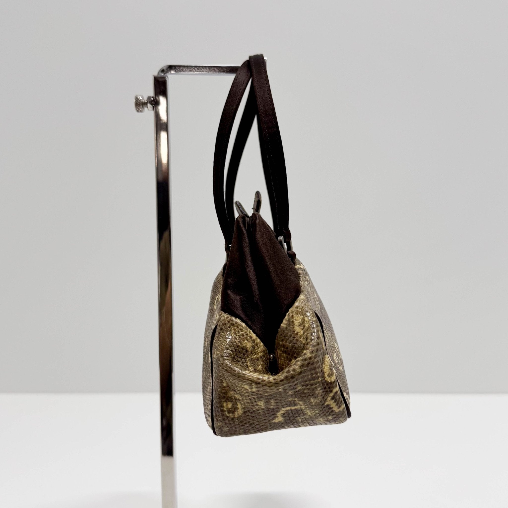 PRADA Archive Leather and Satin Top Handle Bag – HIVE PRELOVED