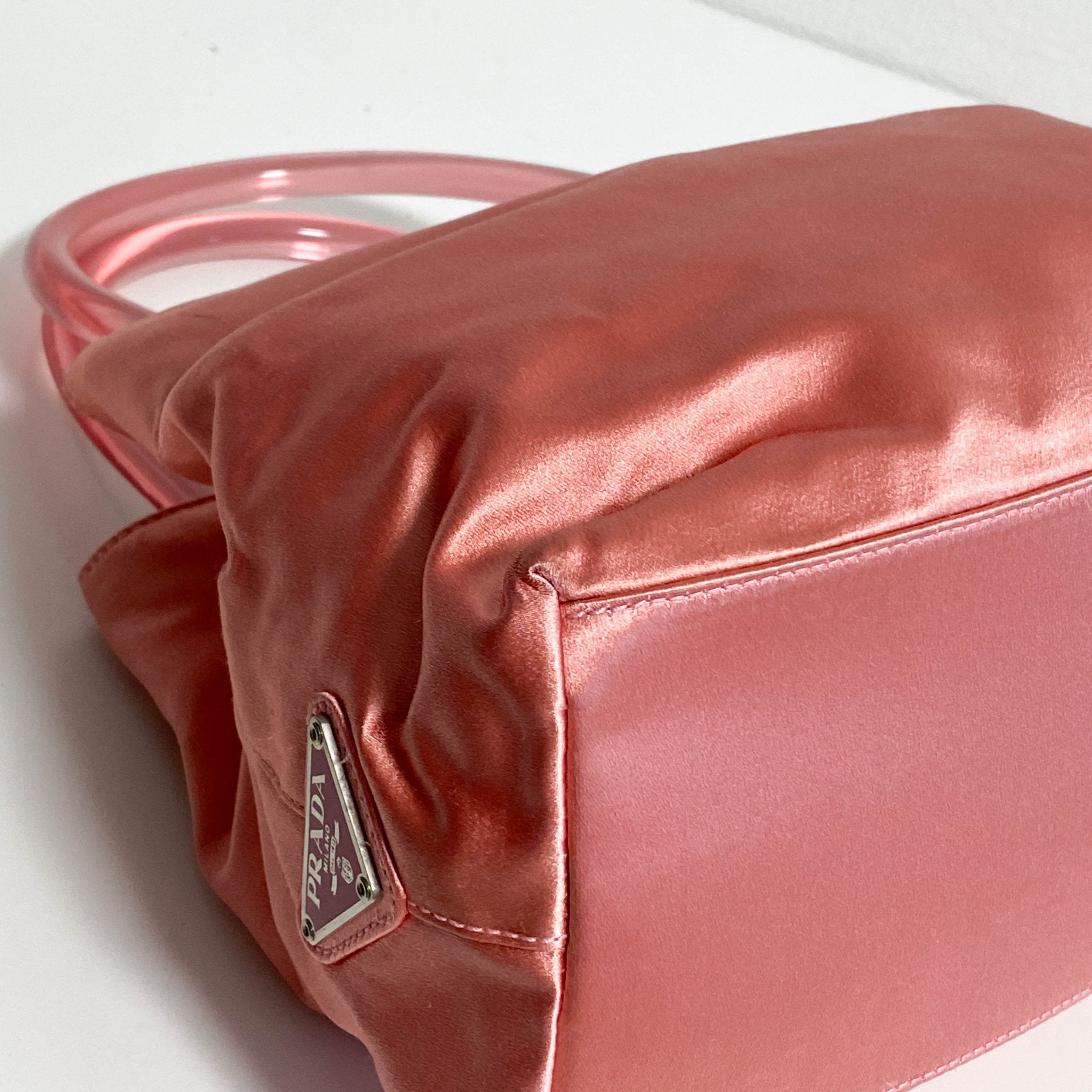 PRADA Archive Pink Satin Handle Bag, in , Sold by HIVE PRELOVED - Handle Bags, ,