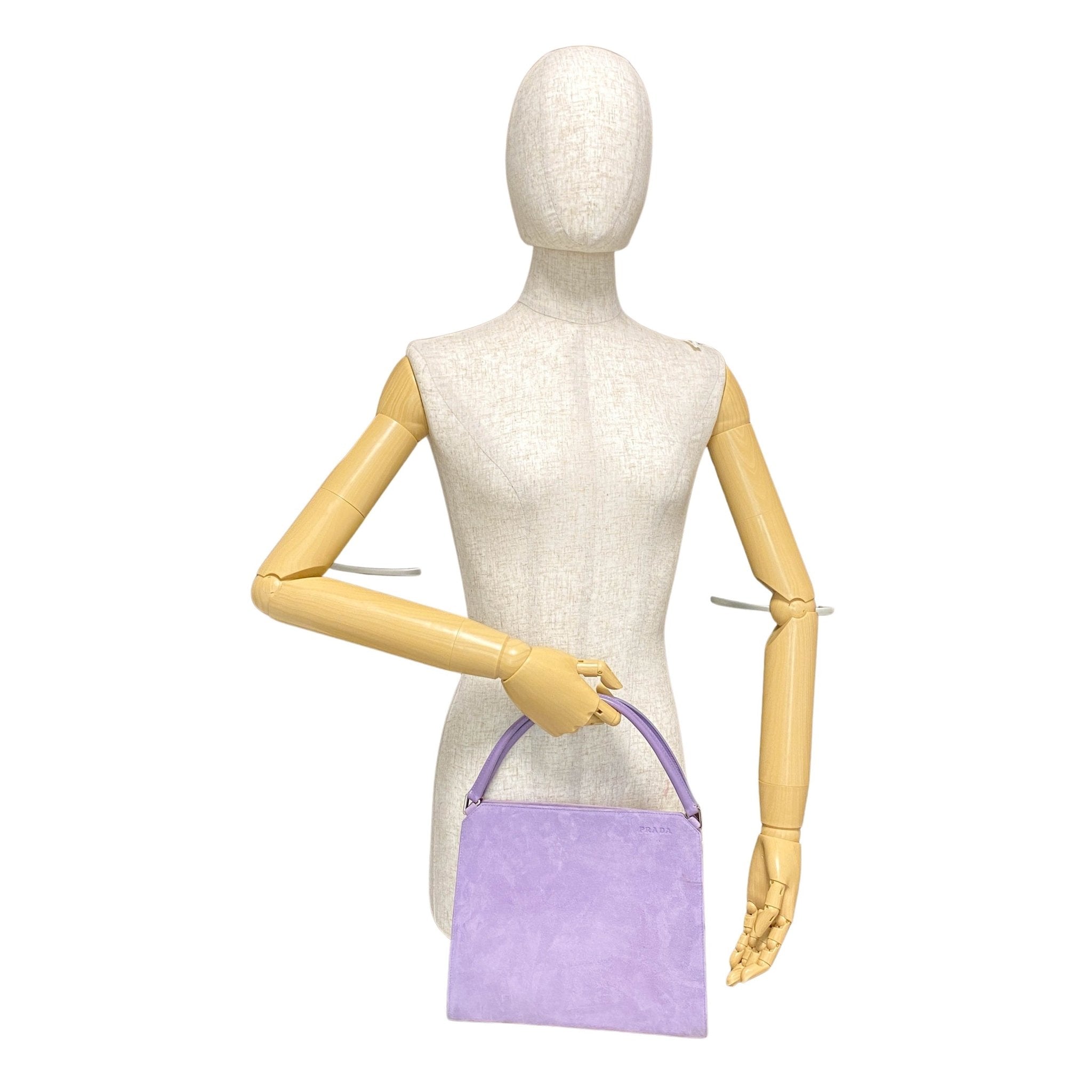 PRADA Archive Purple Suede Top Handle Bag, in , Sold by HIVE PRELOVED - Handle Bags, ,