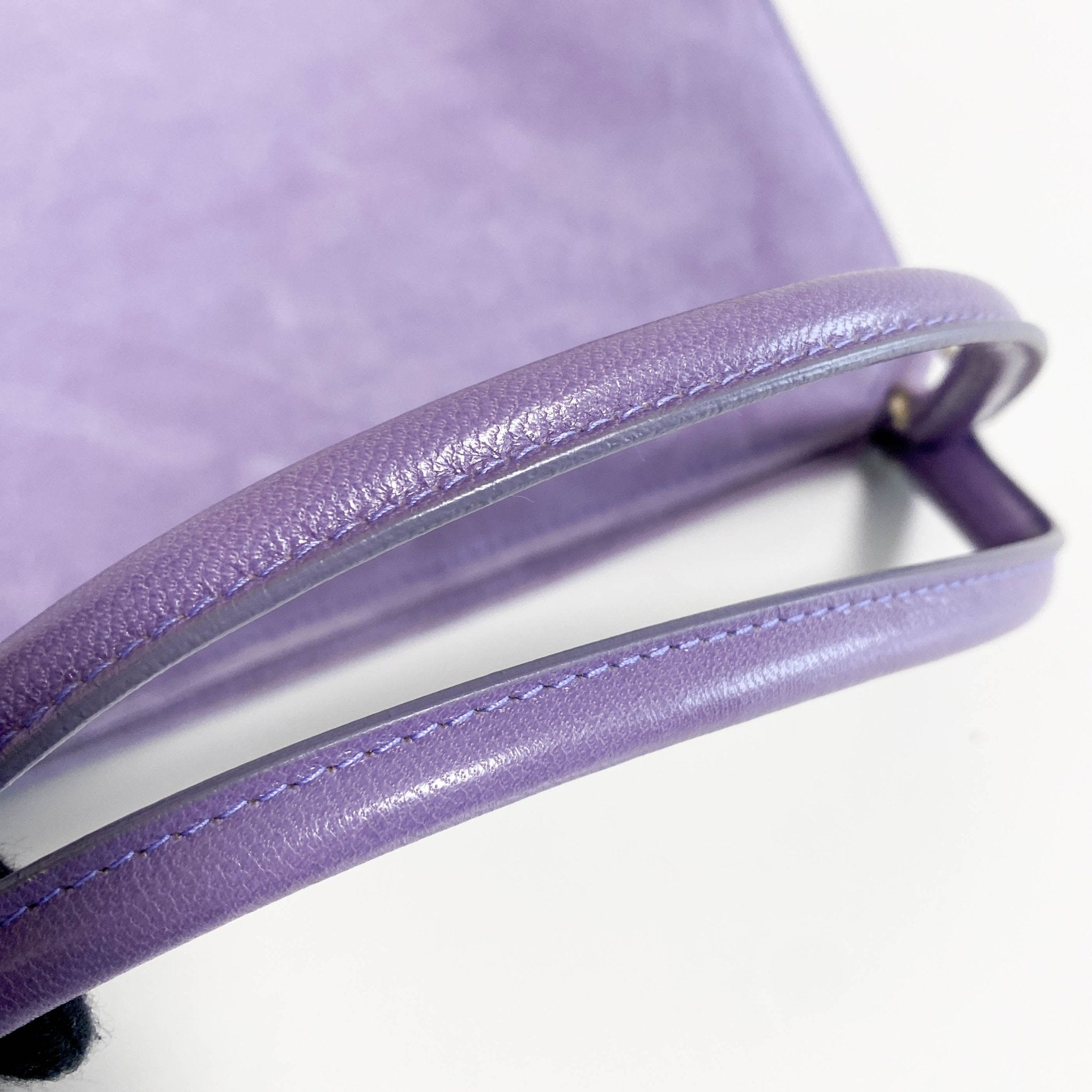 PRADA Archive Purple Suede Top Handle Bag, in , Sold by HIVE PRELOVED - Handle Bags, ,