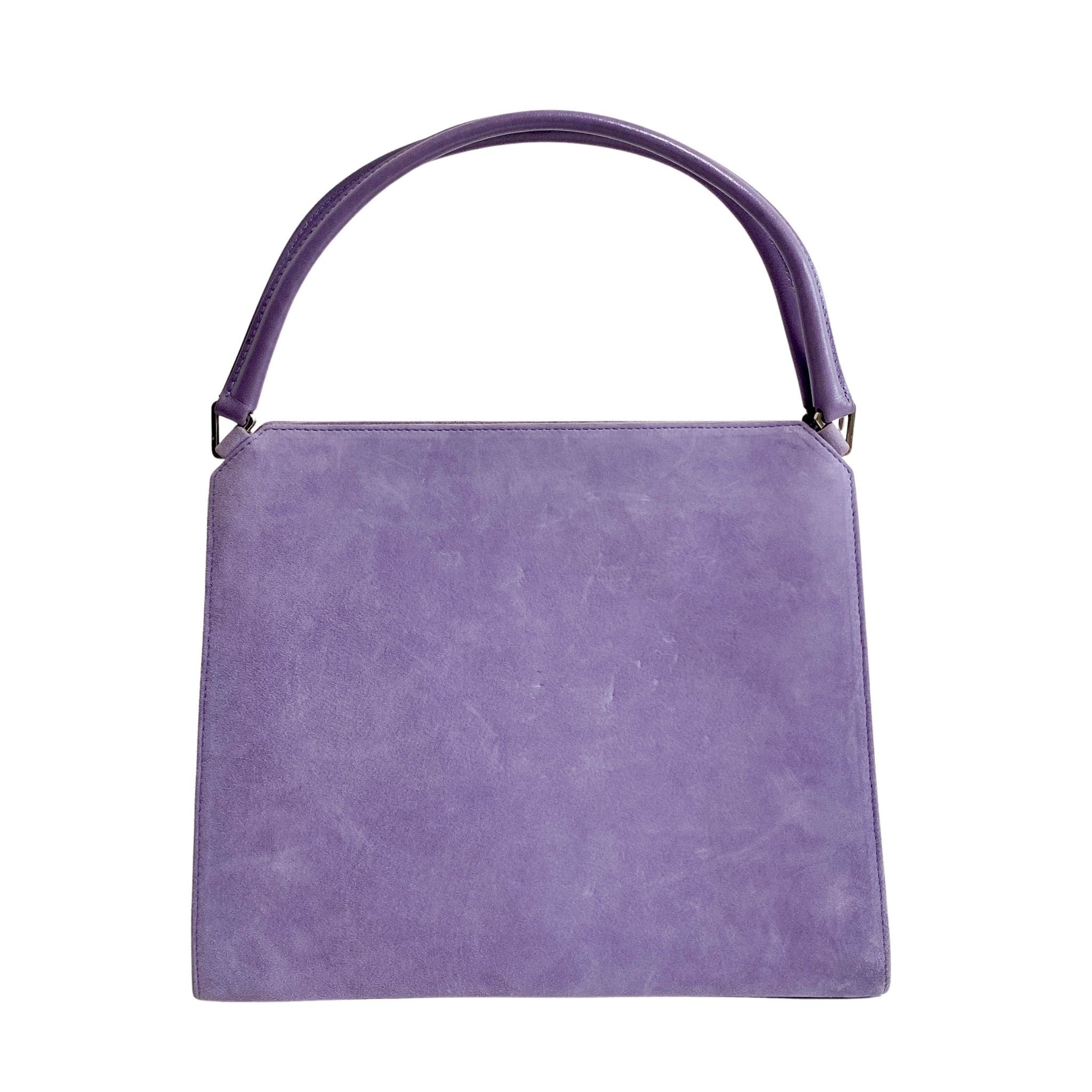 PRADA Archive Purple Suede Top Handle Bag, in , Sold by HIVE PRELOVED - Handle Bags, ,