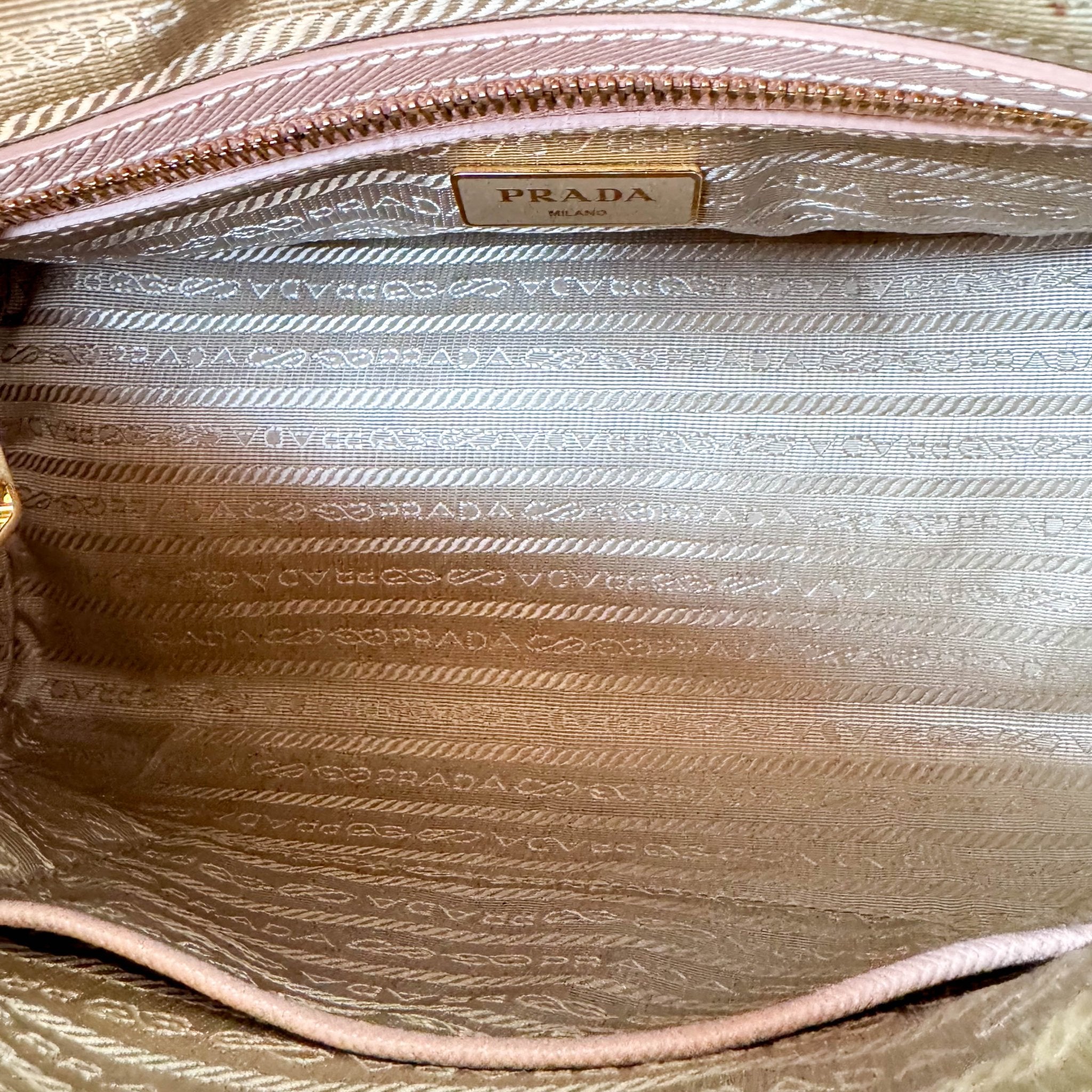 PRADA Beige Pink Leather Top Handle Bag, in , Sold by HIVE PRELOVED - Handle Bags, Shoulder Bags,