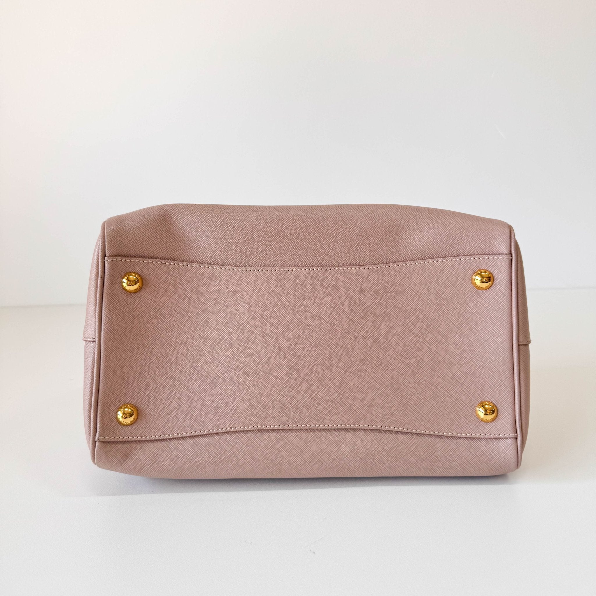 PRADA Beige Pink Leather Top Handle Bag, in , Sold by HIVE PRELOVED - Handle Bags, Shoulder Bags,