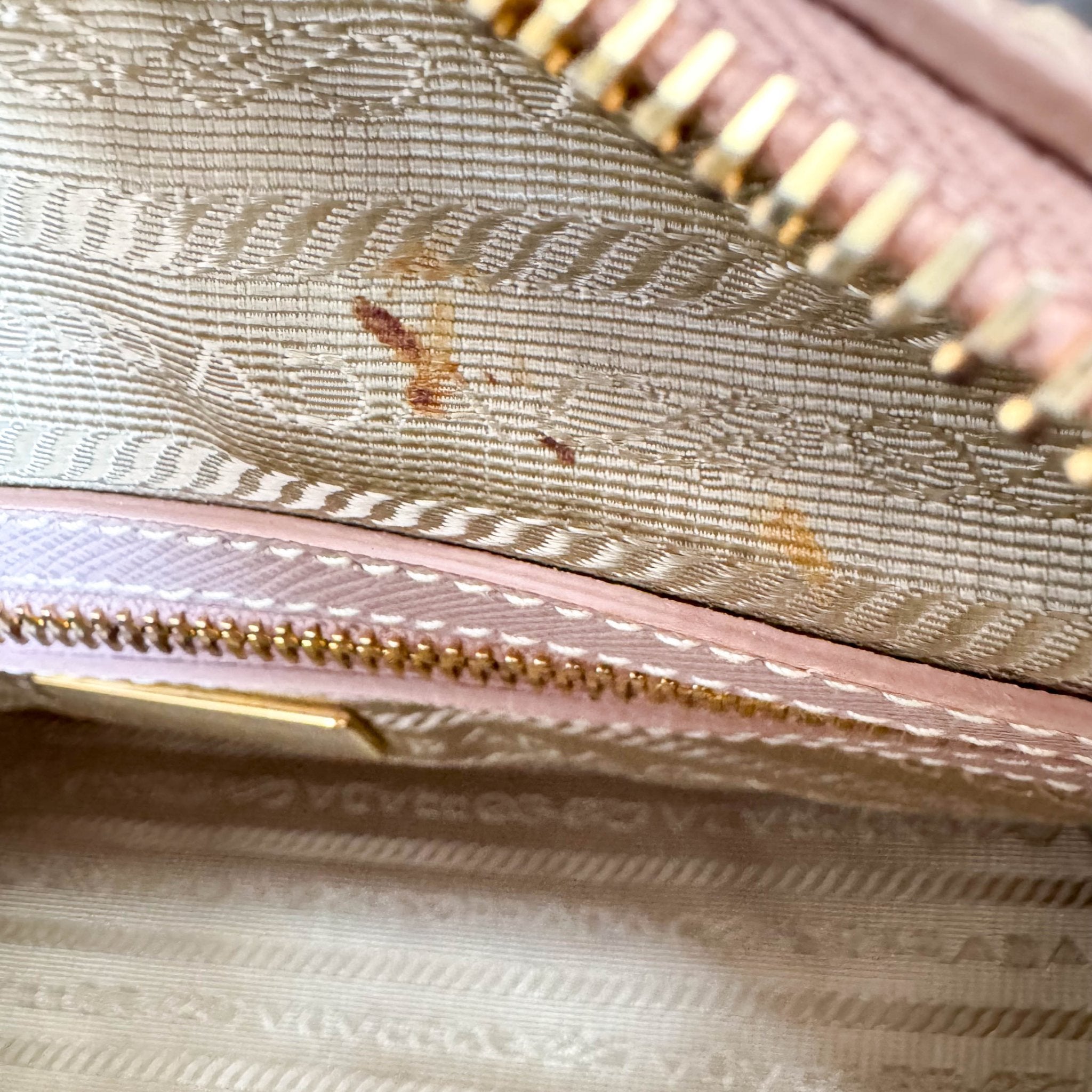 PRADA Beige Pink Leather Top Handle Bag, in , Sold by HIVE PRELOVED - Handle Bags, Shoulder Bags,