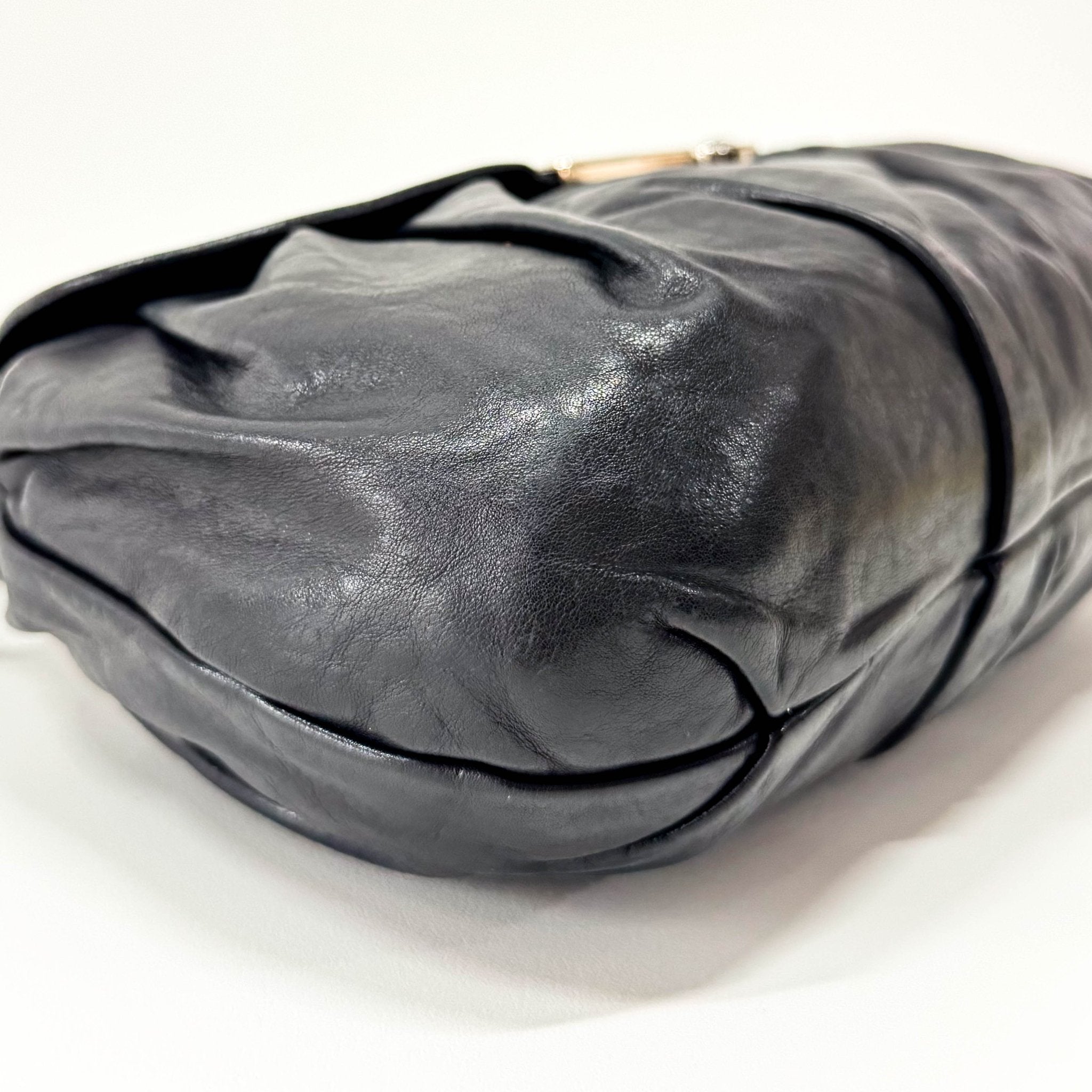 PRADA Black Calfskin Leather with SIlver Hardware Shoulder Bag, in , Sold by HIVE PRELOVED - Shoulder Bags, ,