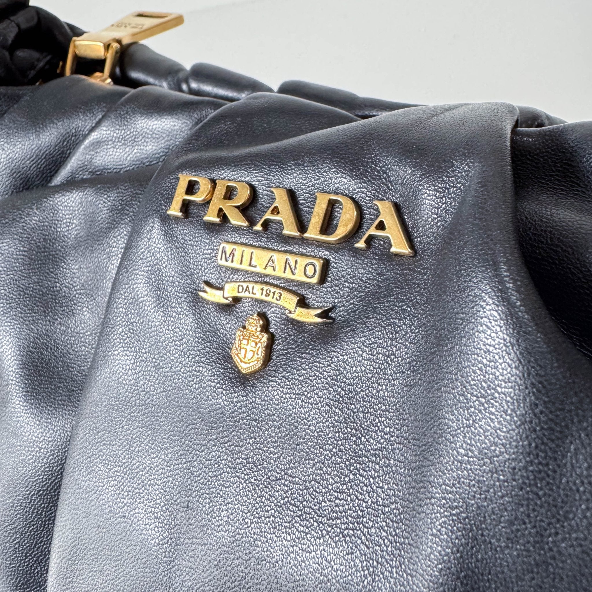 PRADA Black Leather Chain Shoulder Bag, in , Sold by HIVE PRELOVED - Handle Bags, ,
