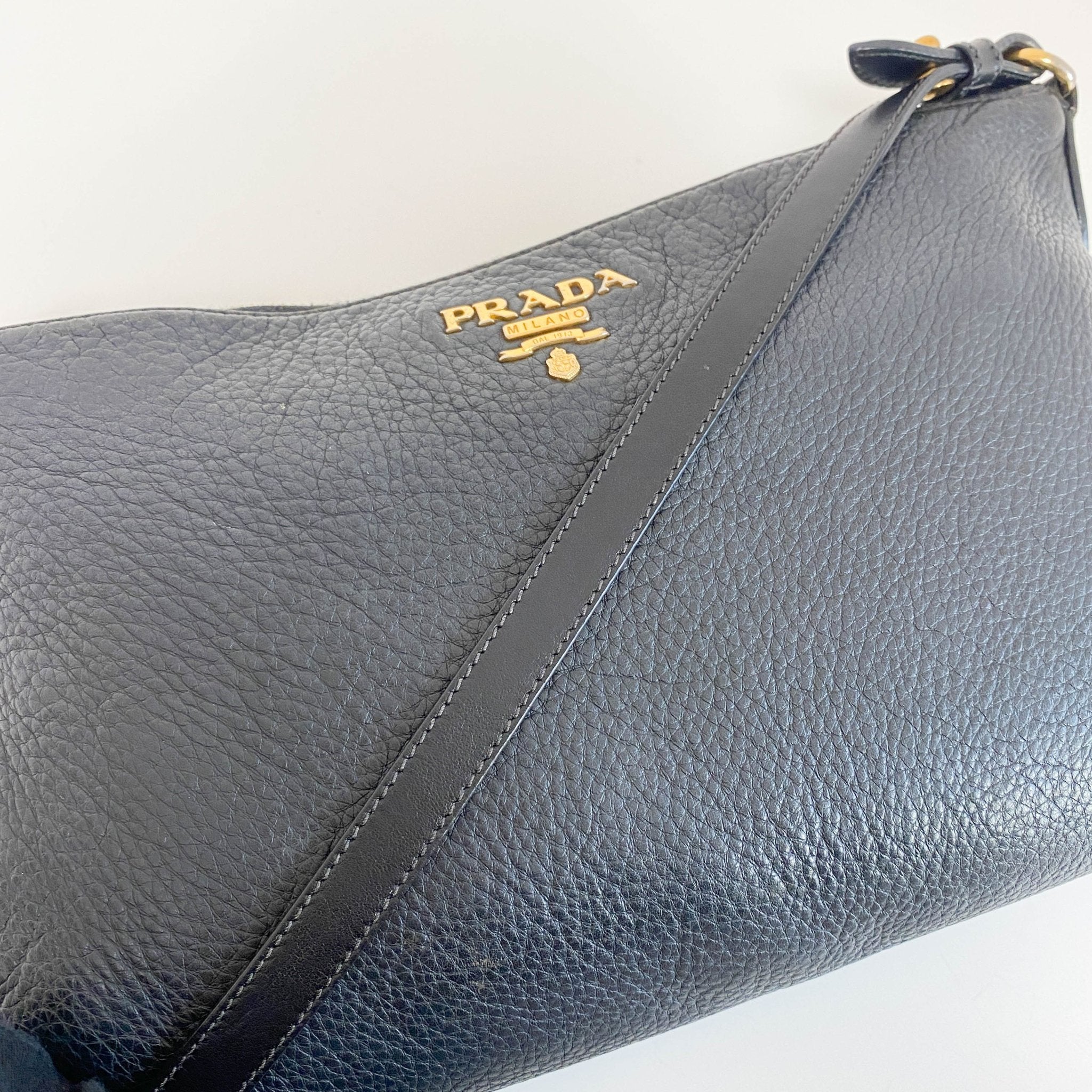 PRADA Black Leather Crossbody Bag, in , Sold by HIVE PRELOVED - Crossbody bags, ,