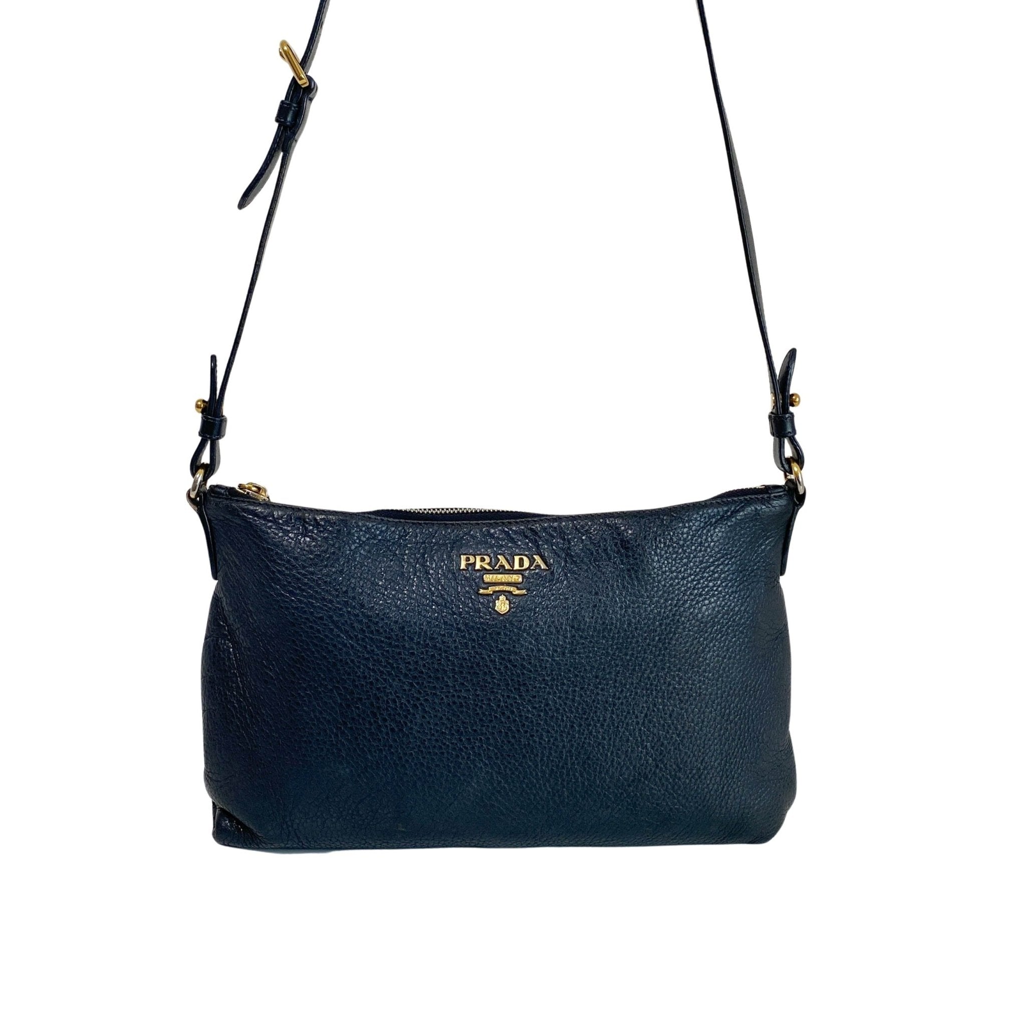 PRADA Black Leather Crossbody Bag, in , Sold by HIVE PRELOVED - Crossbody bags, ,