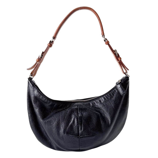 PRADA Black Leather Hobo Shoulder Bag, in , Sold by HIVE PRELOVED - Shoulder Bags, ,