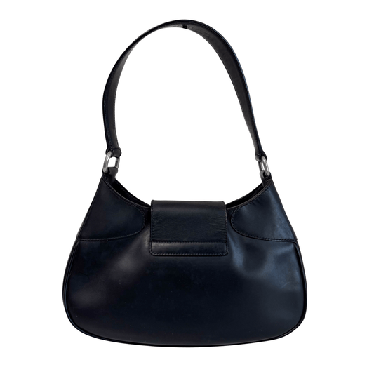 PRADA Black Leather Hobo Shoulder Bag, in , Sold by HIVE PRELOVED - Shoulder Bags, ,