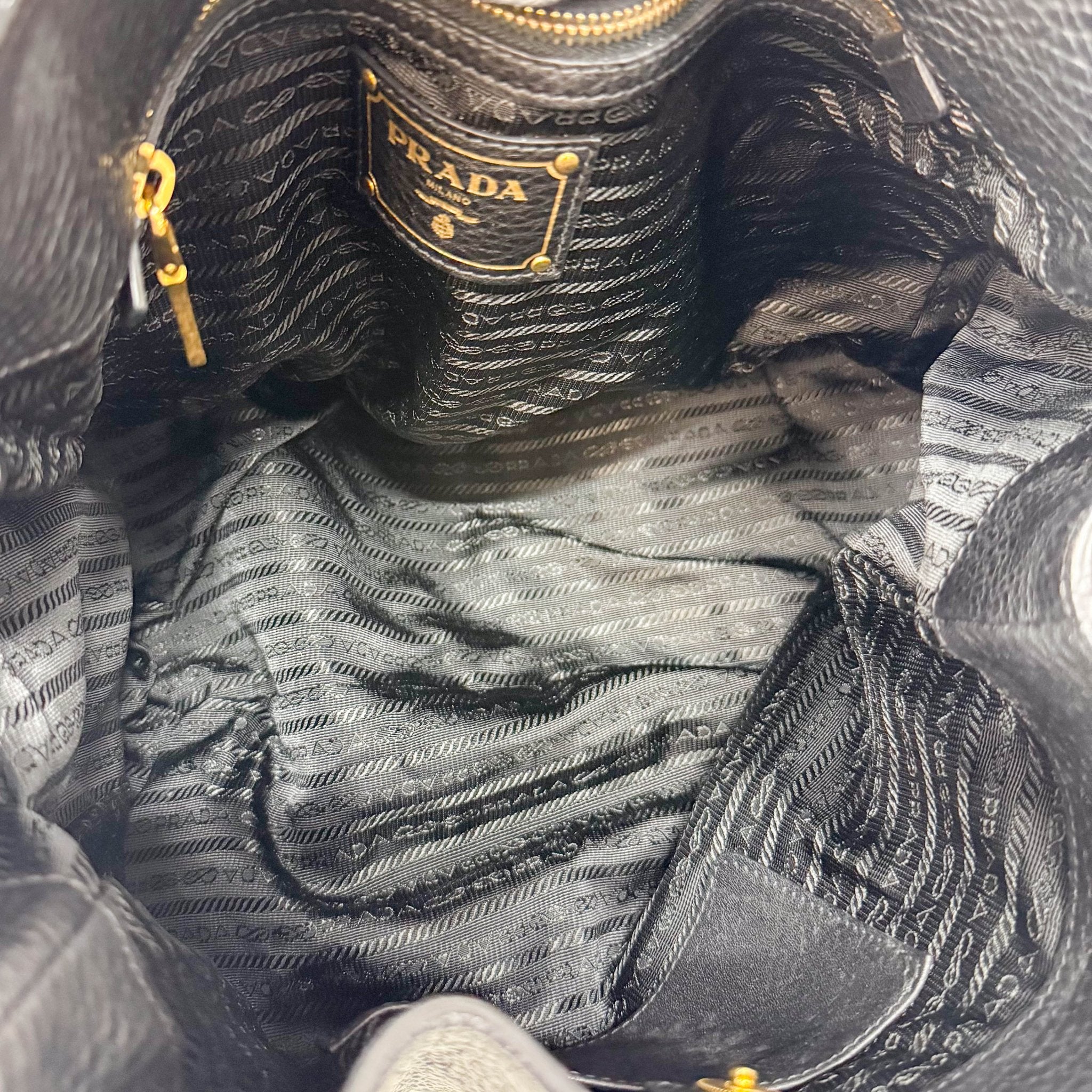 PRADA Black Leather Hobo Shoulder Bag, in , Sold by HIVE PRELOVED - Shoulder Bags, ,