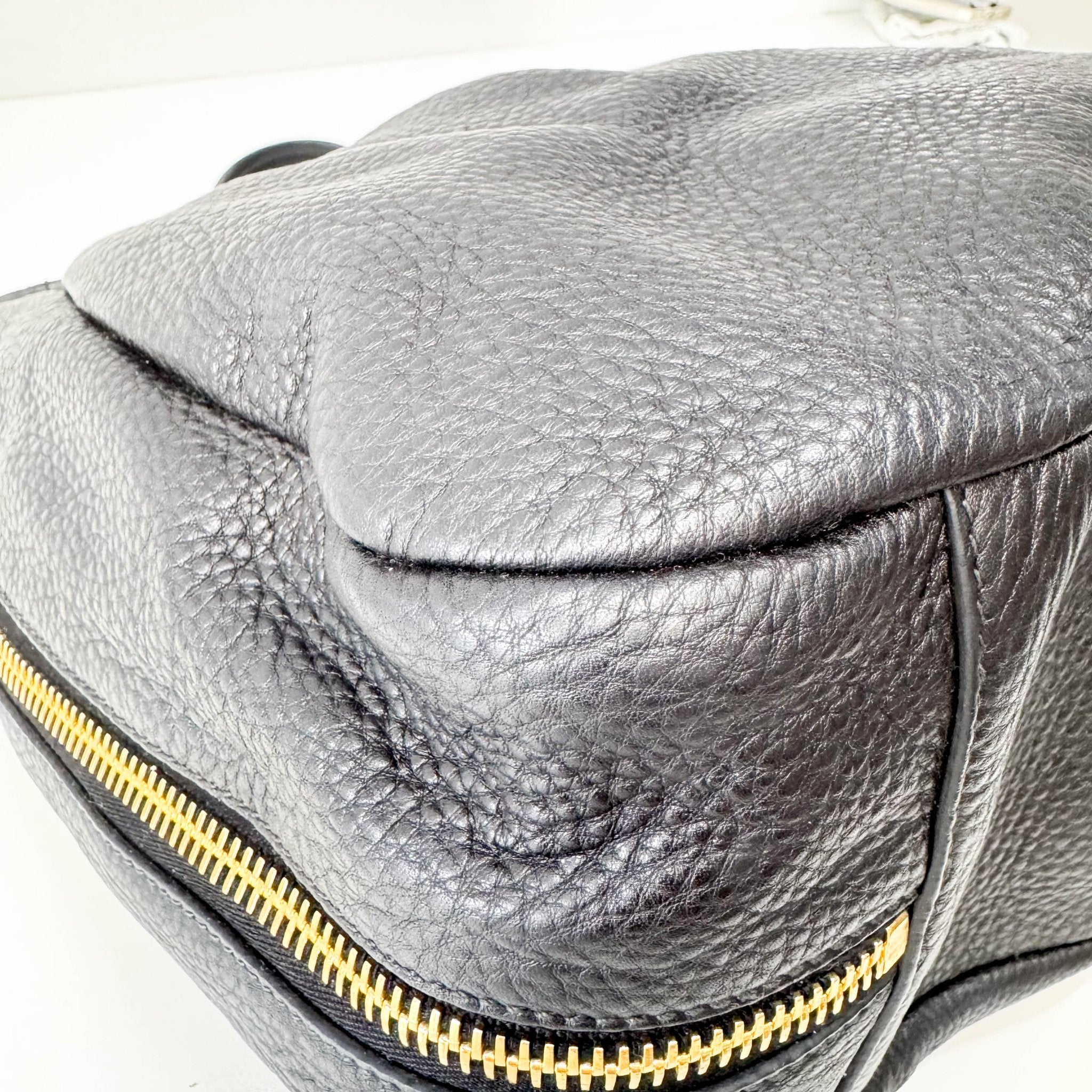 PRADA Black Leather Hobo Shoulder Bag, in , Sold by HIVE PRELOVED - Shoulder Bags, ,