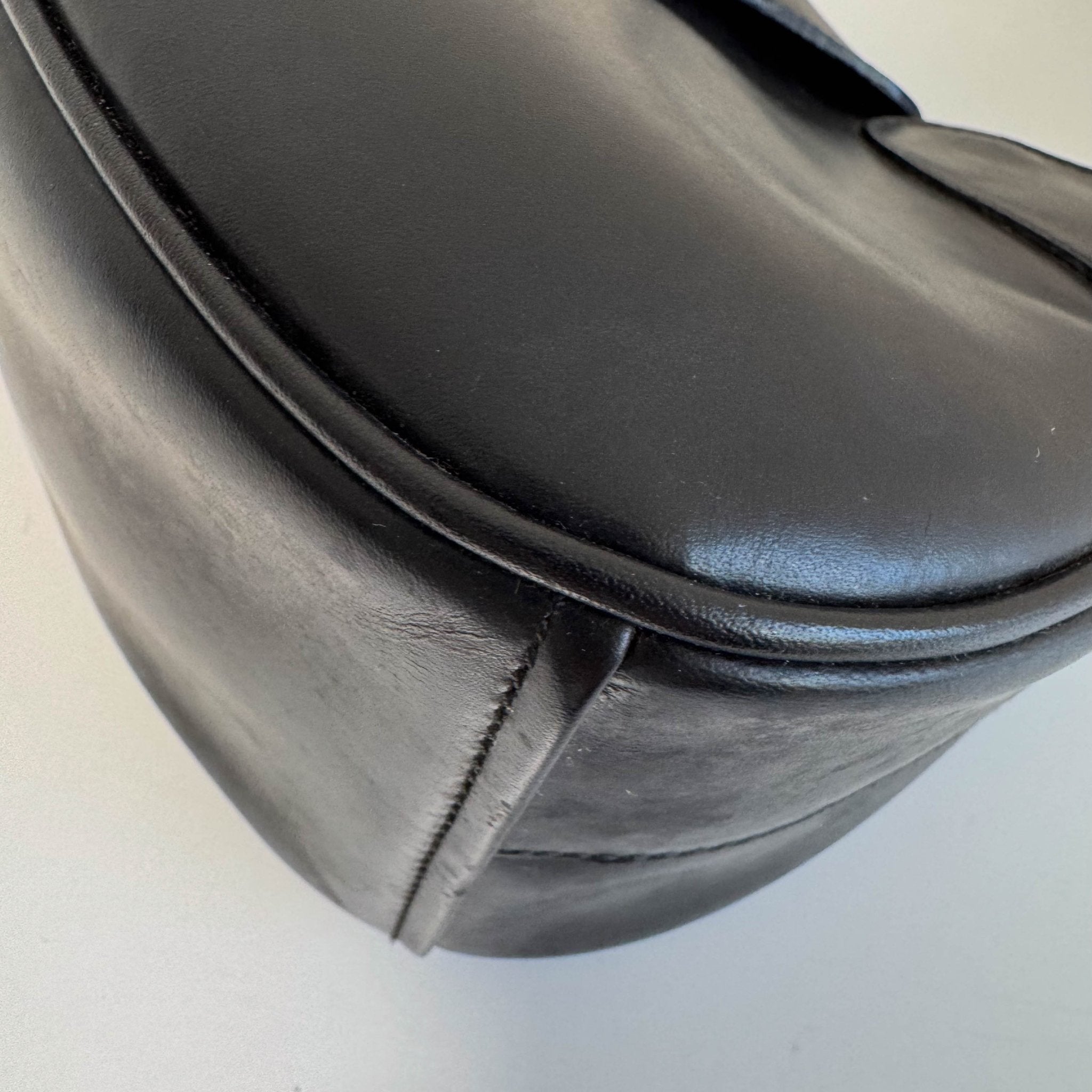 PRADA Black Leather Hobo Shoulder Bag, in , Sold by HIVE PRELOVED - Shoulder Bags, ,