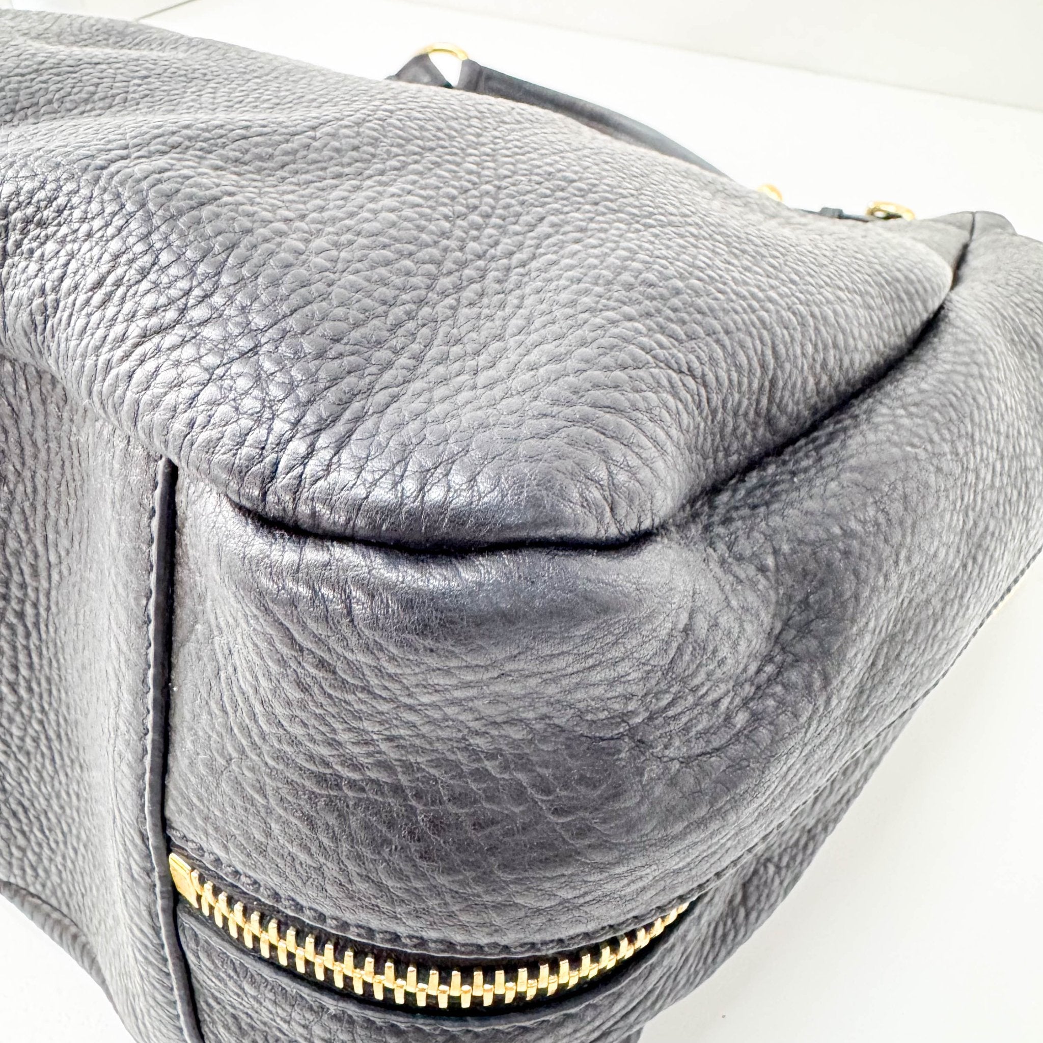 PRADA Black Leather Hobo Shoulder Bag, in , Sold by HIVE PRELOVED - Shoulder Bags, ,