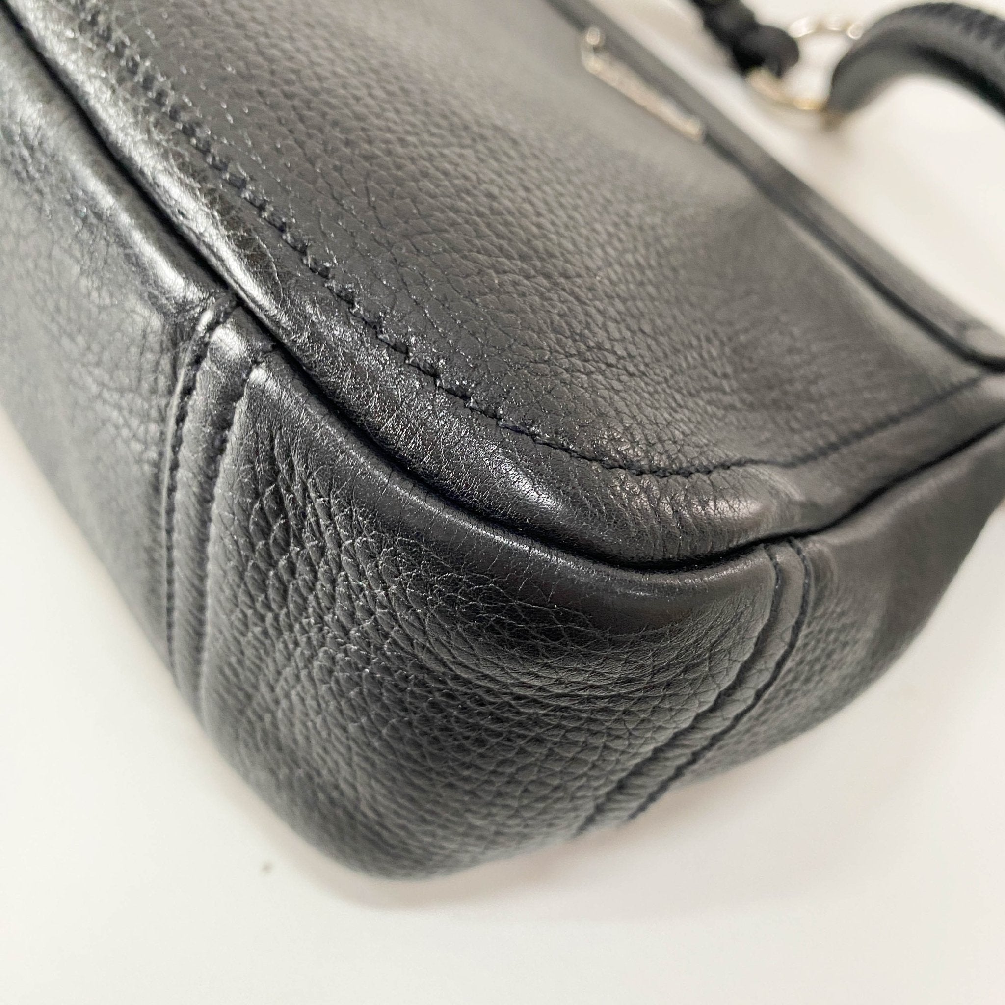 PRADA Black Leather Shoulder Bag, in , Sold by HIVE PRELOVED - Shoulder Bags, ,
