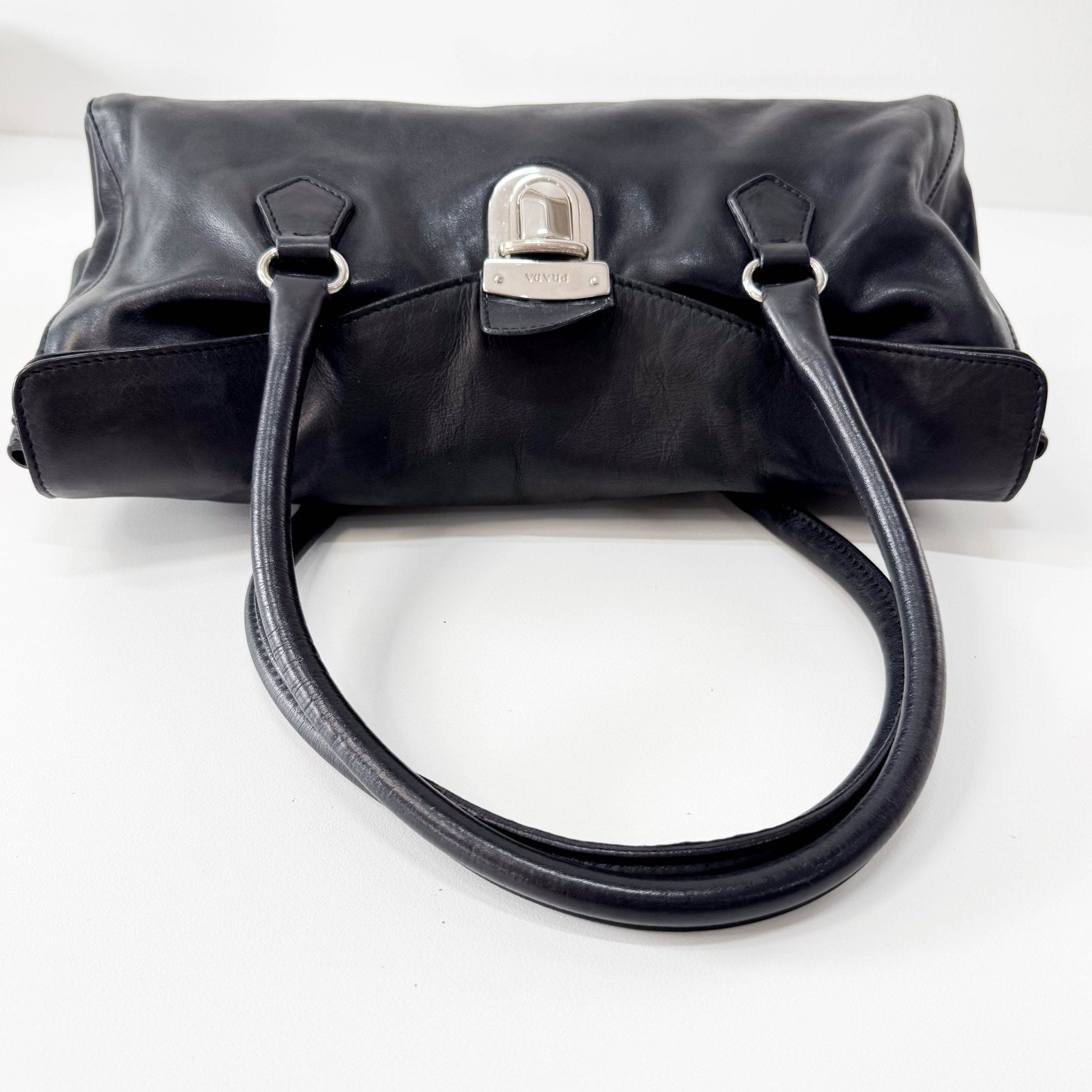 PRADA Black Leather Shoulder Bag, in , Sold by HIVE PRELOVED - Shoulder Bags, ,