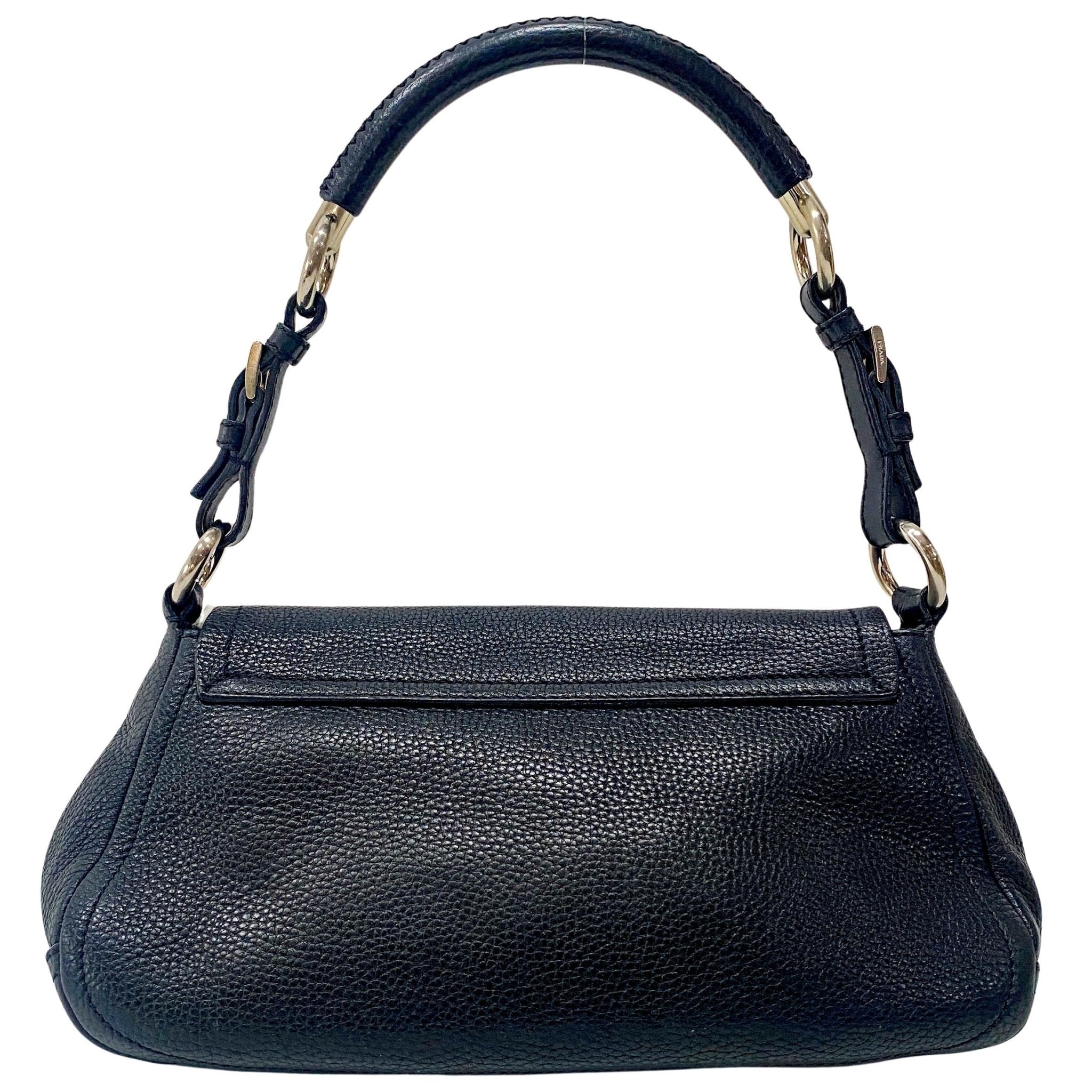 PRADA Black Leather Shoulder Bag, in , Sold by HIVE PRELOVED - Shoulder Bags, ,