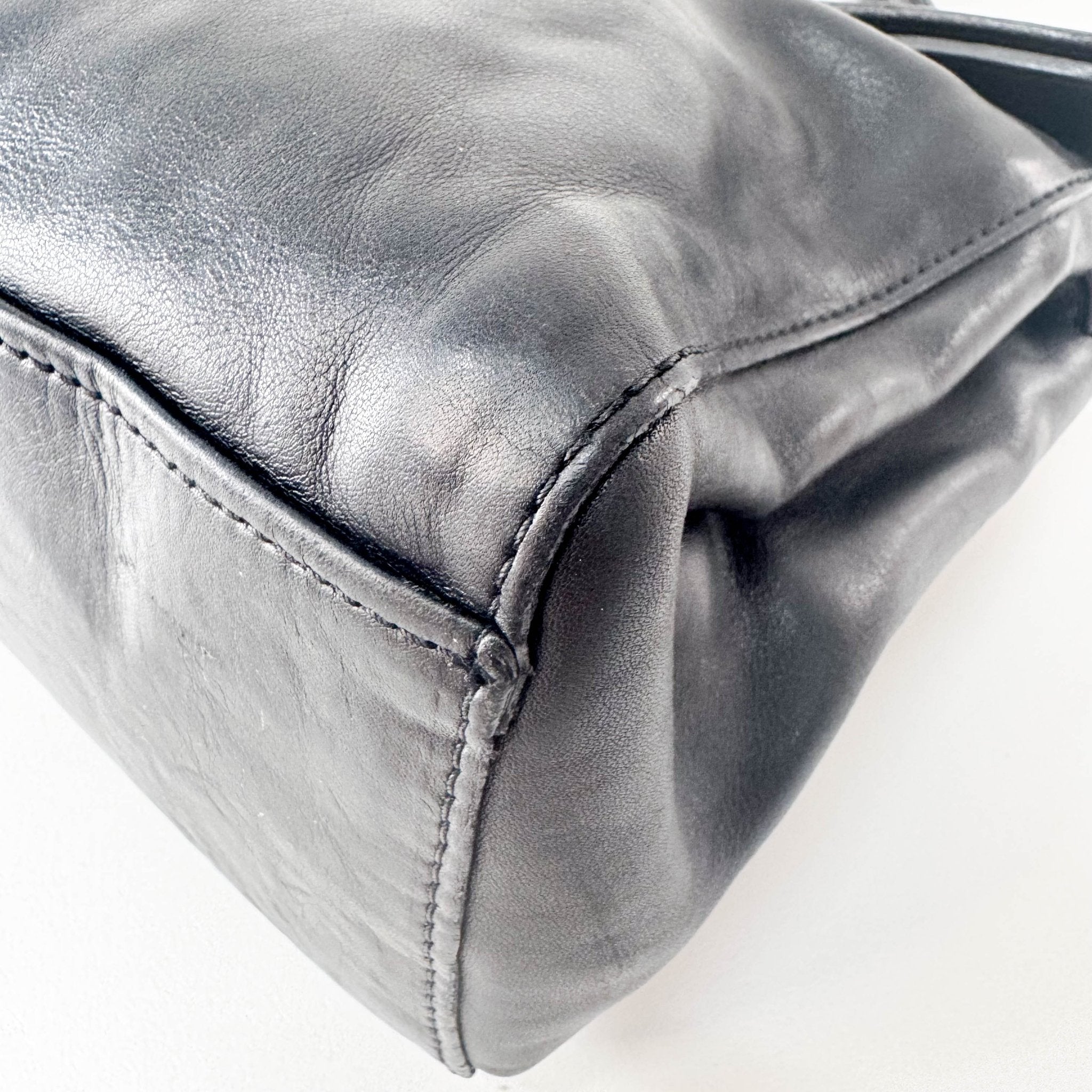 PRADA Black Leather Shoulder Bag, in , Sold by HIVE PRELOVED - Shoulder Bags, ,