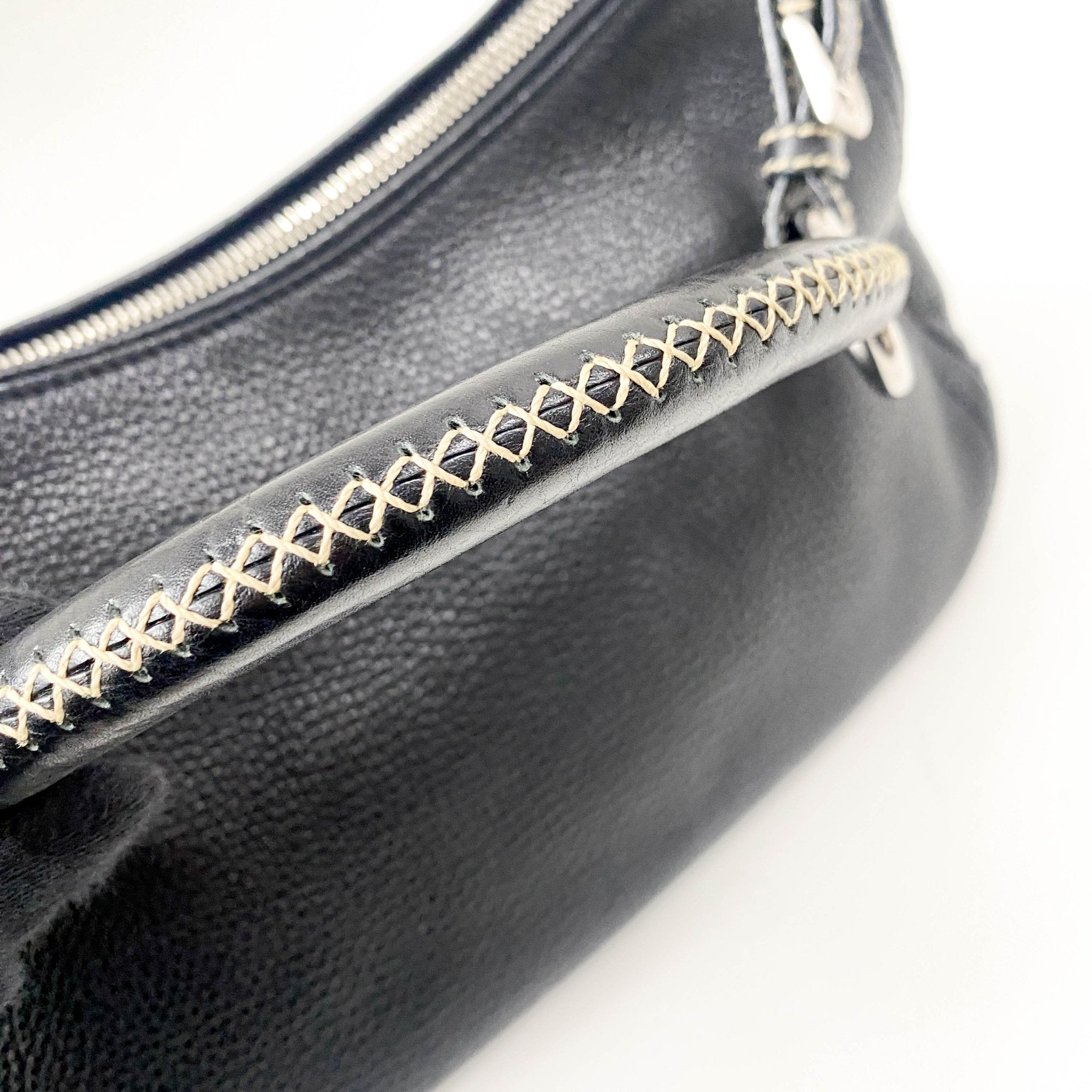 PRADA Black Leather Shoulder Bag, in , Sold by HIVE PRELOVED - Shoulder Bags, ,