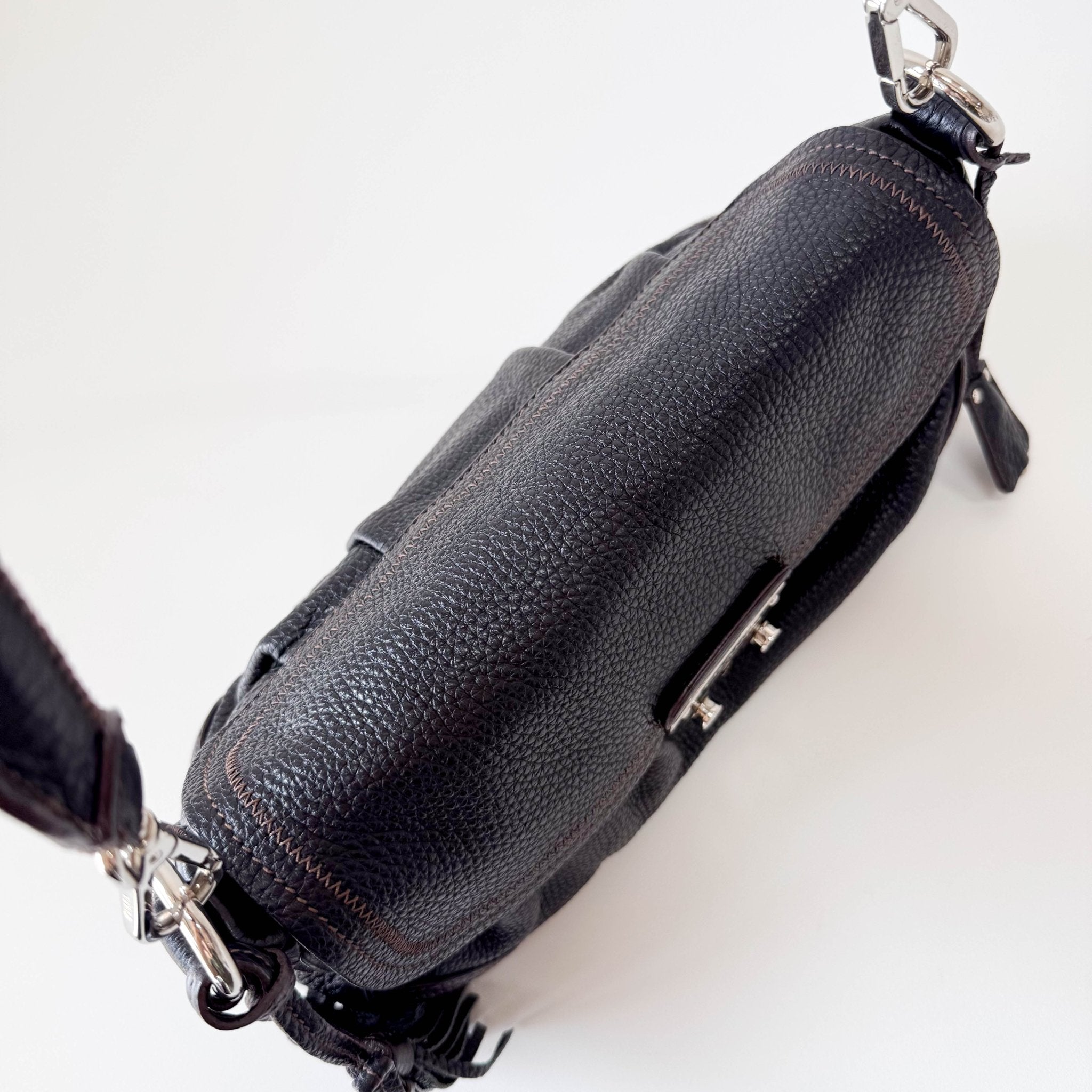 PRADA Black Leather Shoulder Bag, in , Sold by HIVE PRELOVED - Shoulder Bags, ,