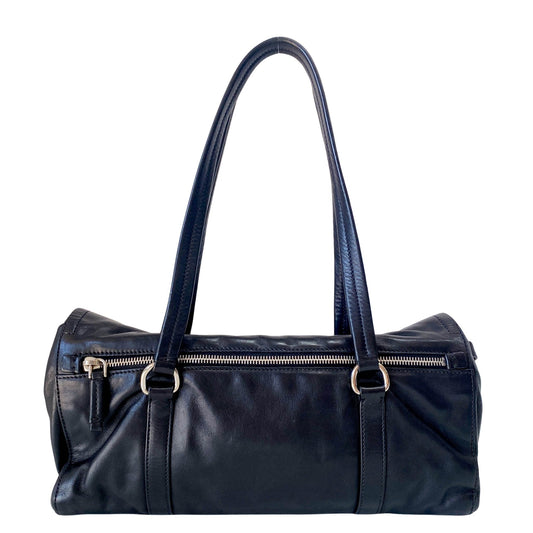 PRADA Black Leather Shoulder Bag, in , Sold by HIVE PRELOVED - Shoulder Bags, ,