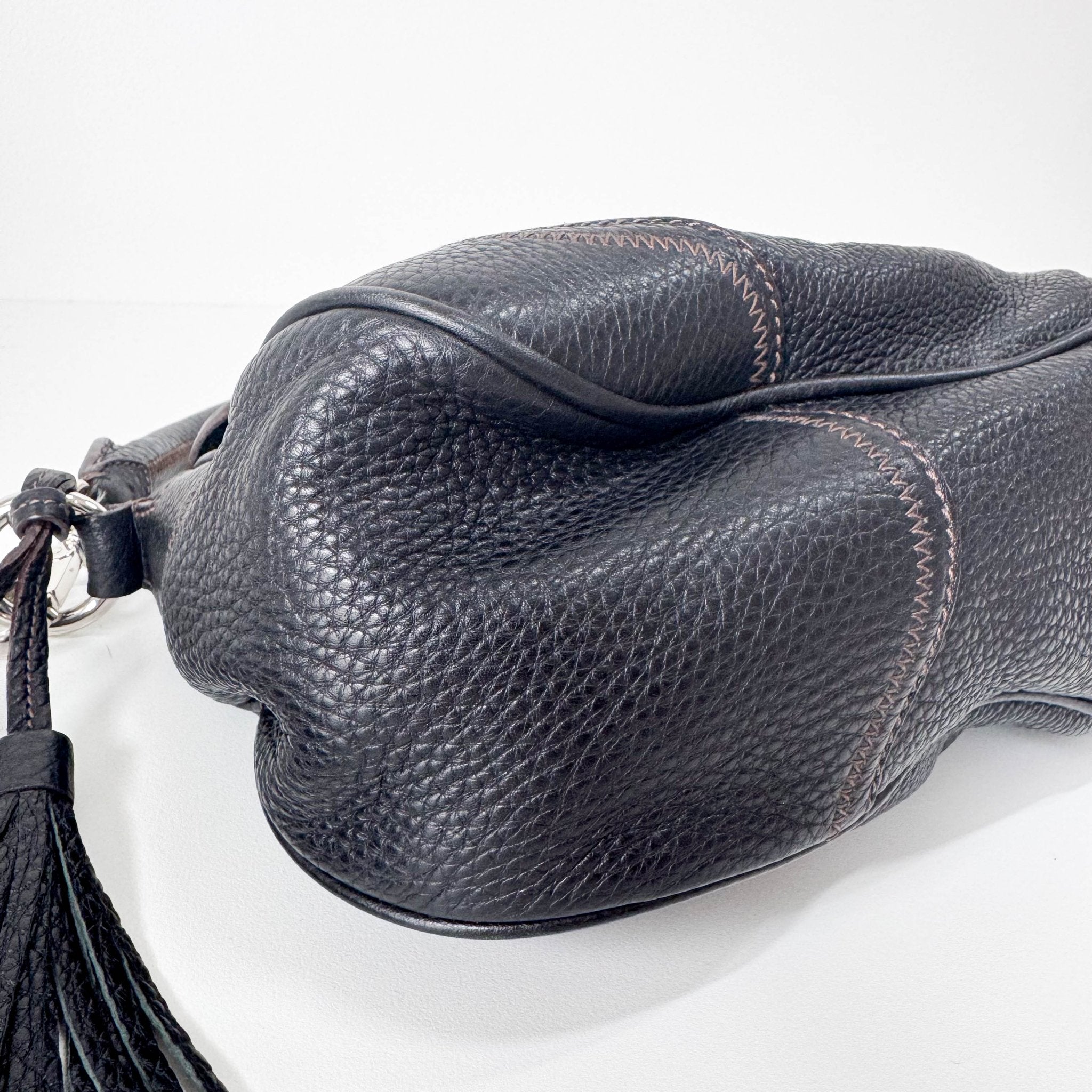 PRADA Black Leather Shoulder Bag, in , Sold by HIVE PRELOVED - Shoulder Bags, ,