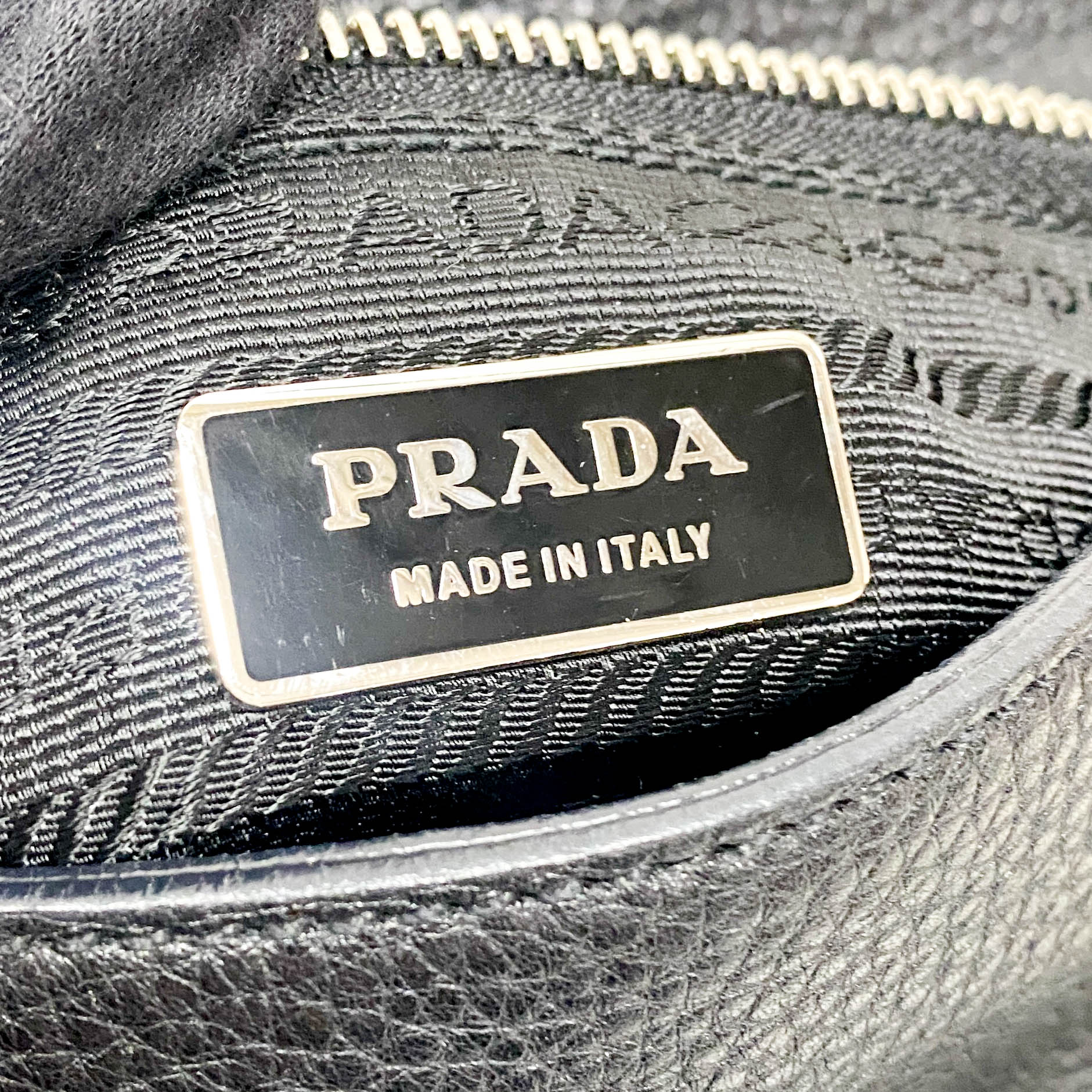 PRADA Black Leather Shoulder Bag, in , Sold by HIVE PRELOVED - Shoulder Bags, ,