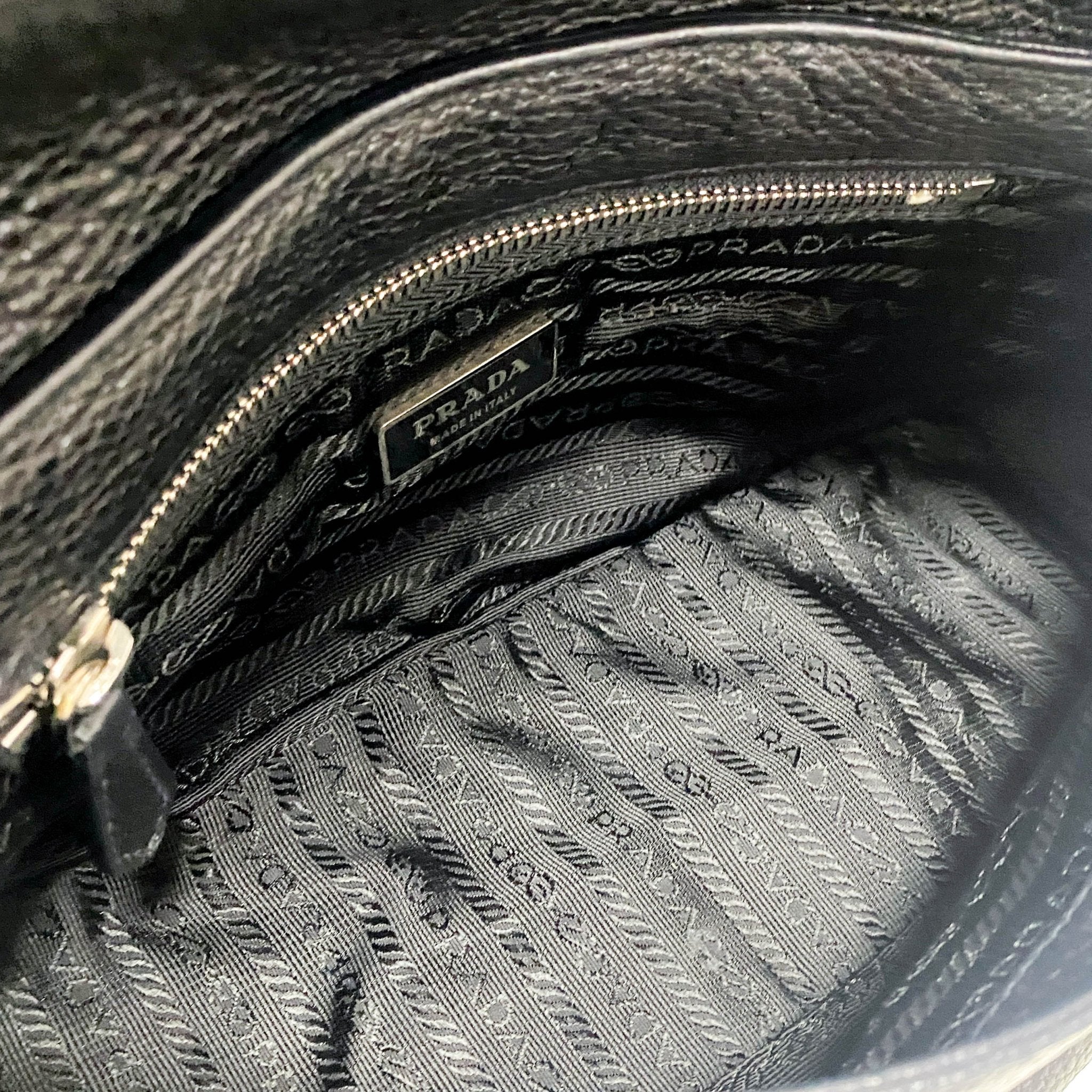 PRADA Black Leather Shoulder Bag, in , Sold by HIVE PRELOVED - Shoulder Bags, ,