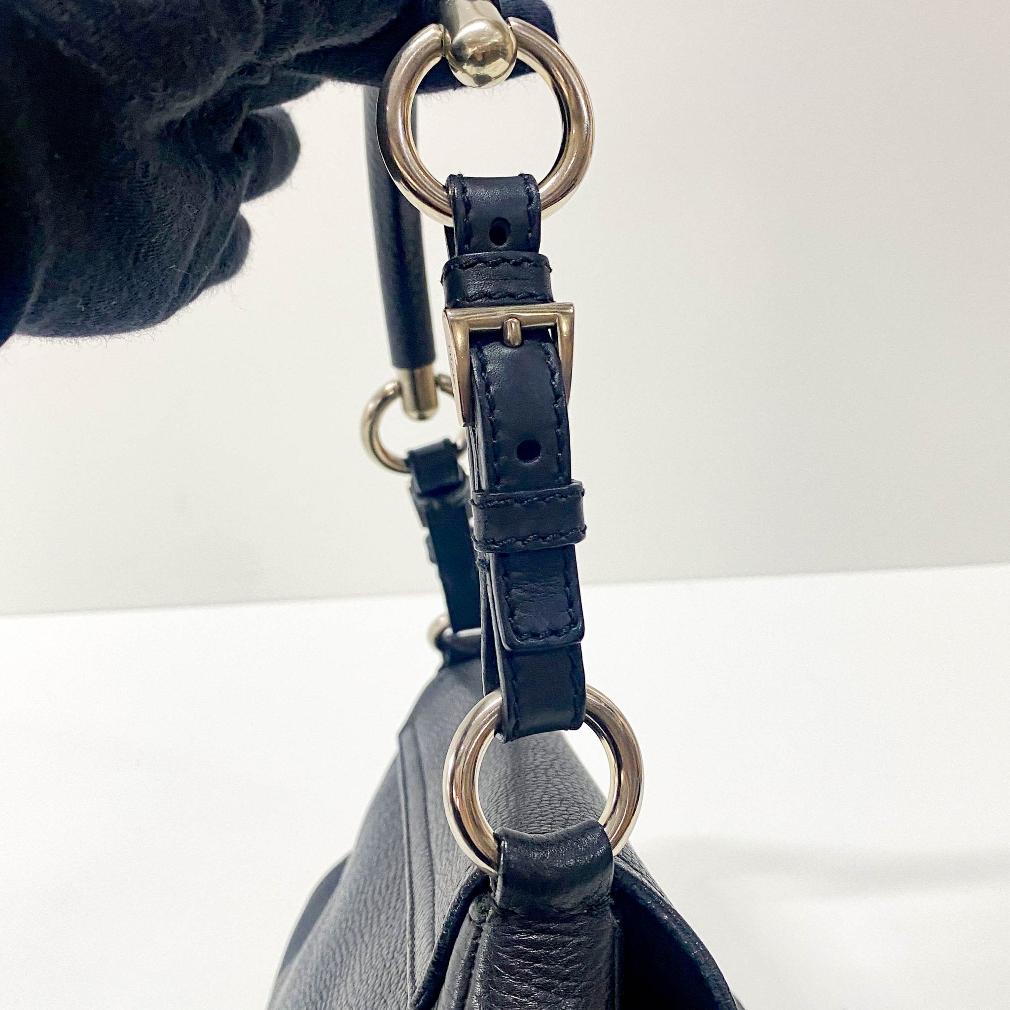 PRADA Black Leather Shoulder Bag, in , Sold by HIVE PRELOVED - Shoulder Bags, ,
