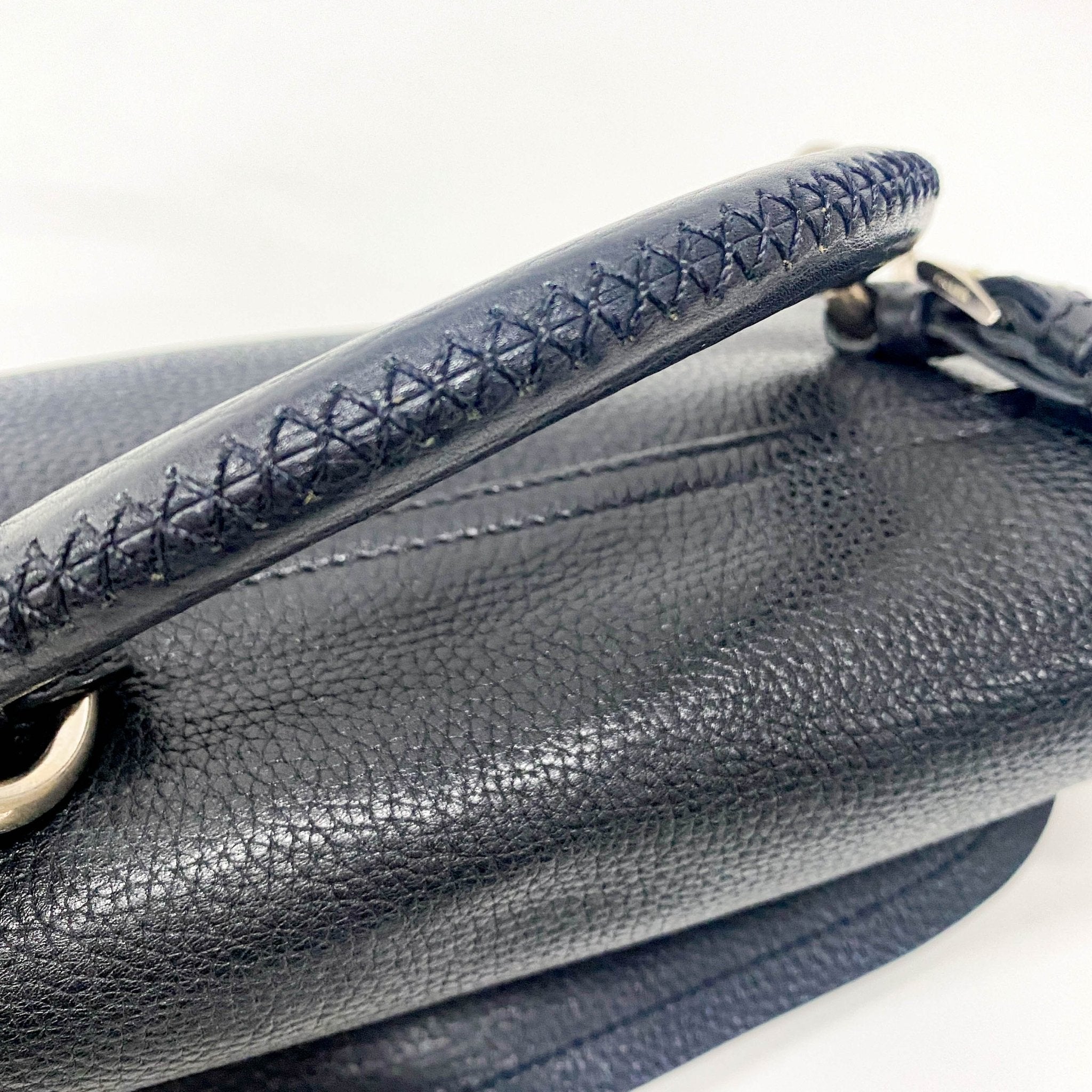 PRADA Black Leather Shoulder Bag, in , Sold by HIVE PRELOVED - Shoulder Bags, ,