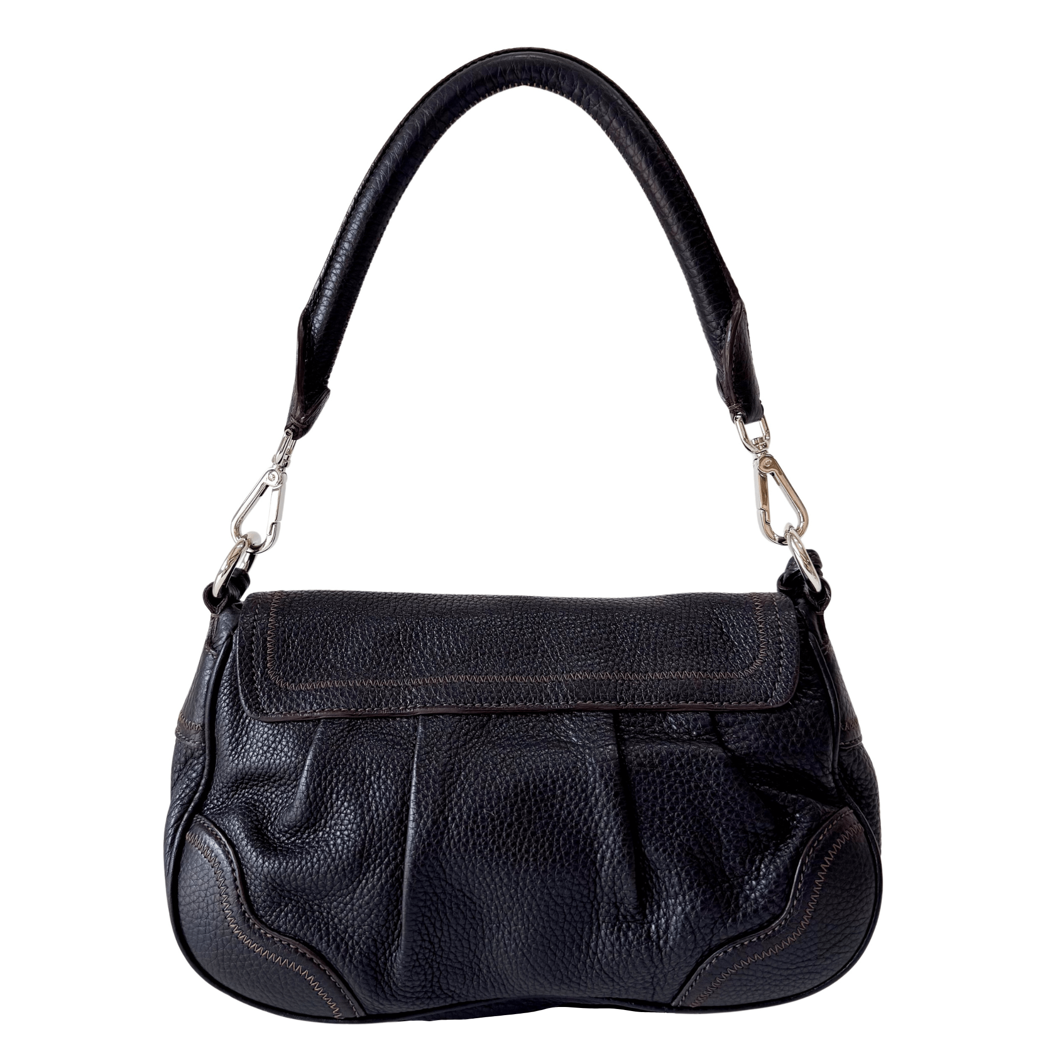 PRADA Black Leather Shoulder Bag, in , Sold by HIVE PRELOVED - Shoulder Bags, ,