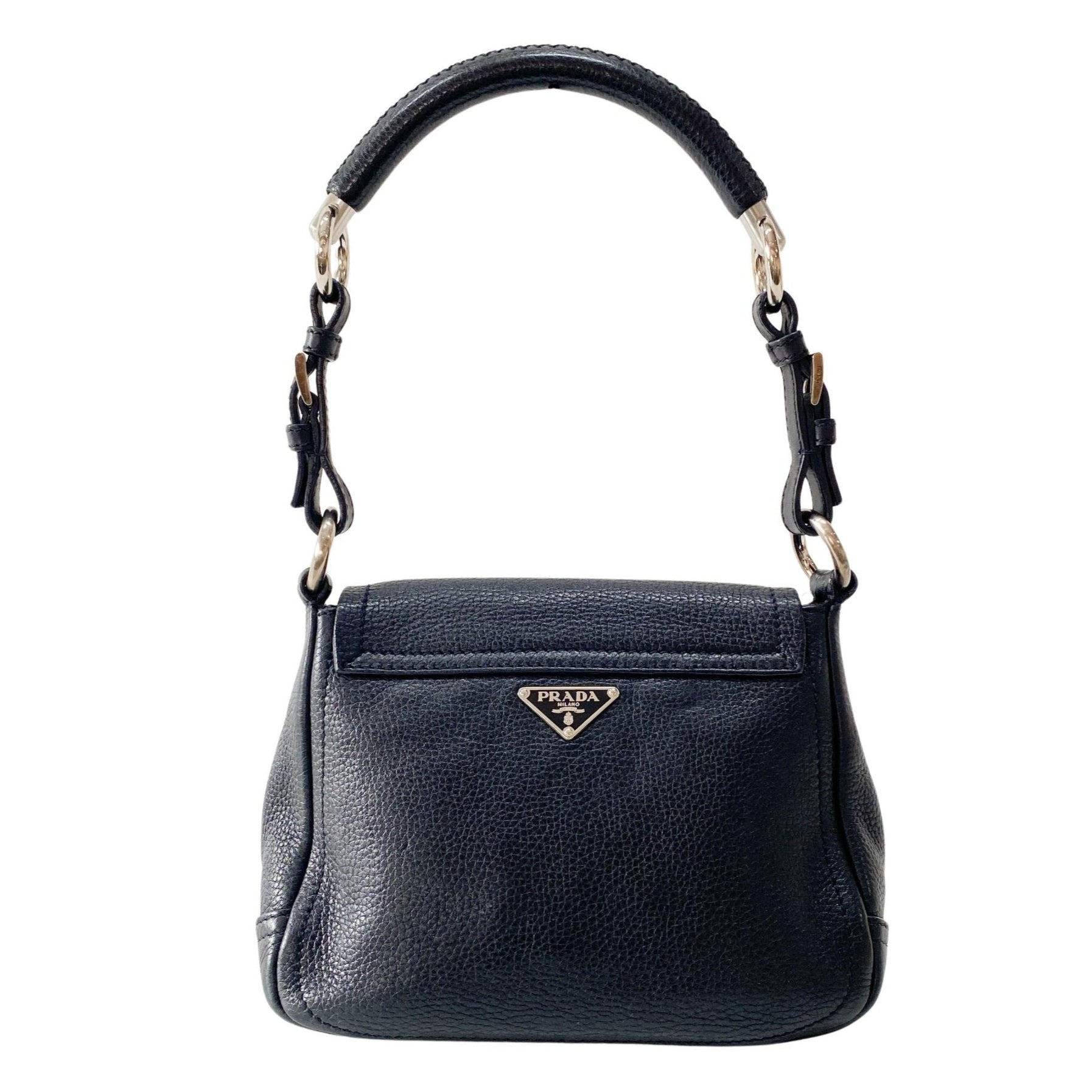 PRADA Black Leather Shoulder Bag, in , Sold by HIVE PRELOVED - Shoulder Bags, ,
